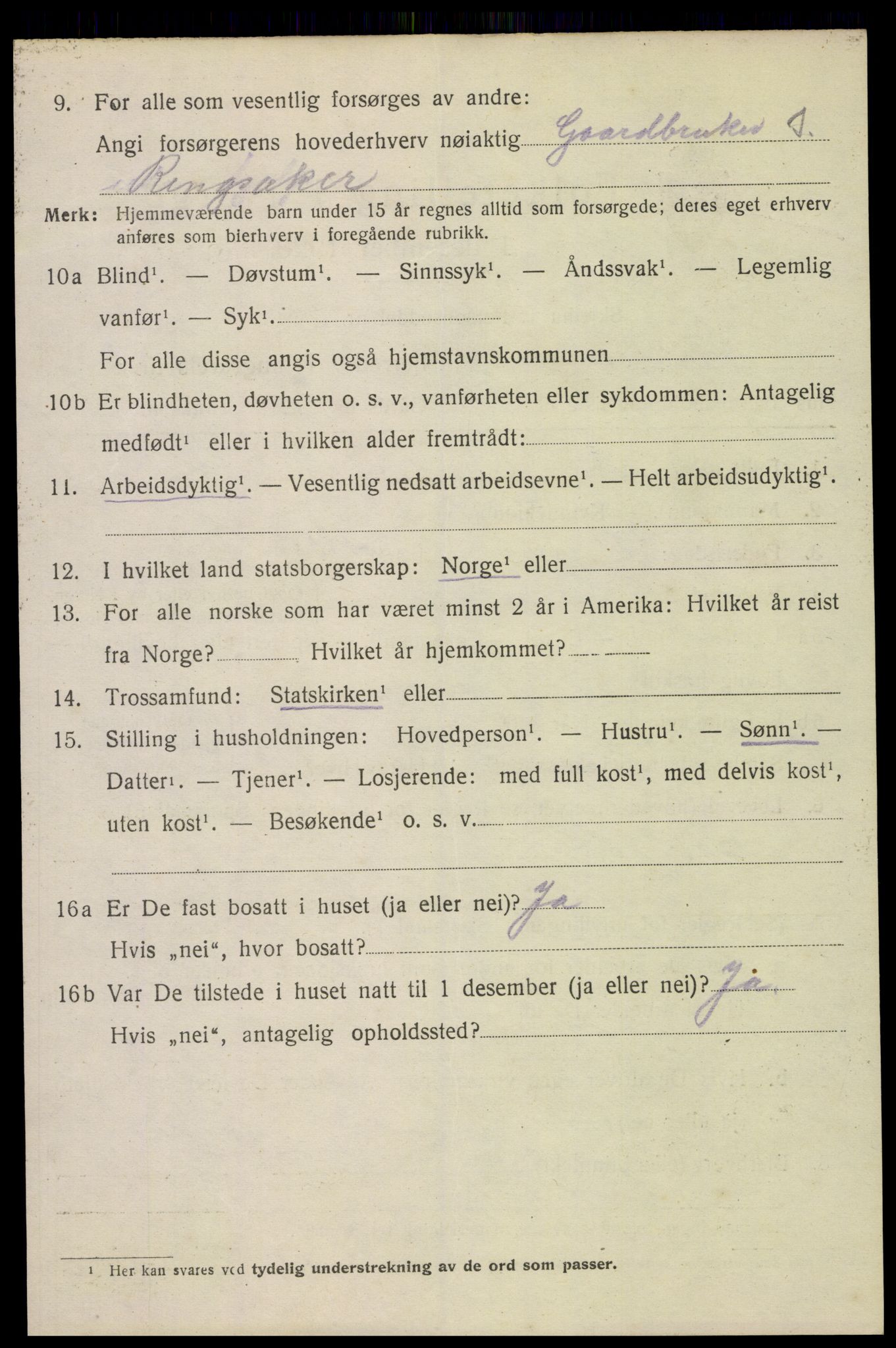 SAH, 1920 census for Ringsaker, 1920, p. 28603