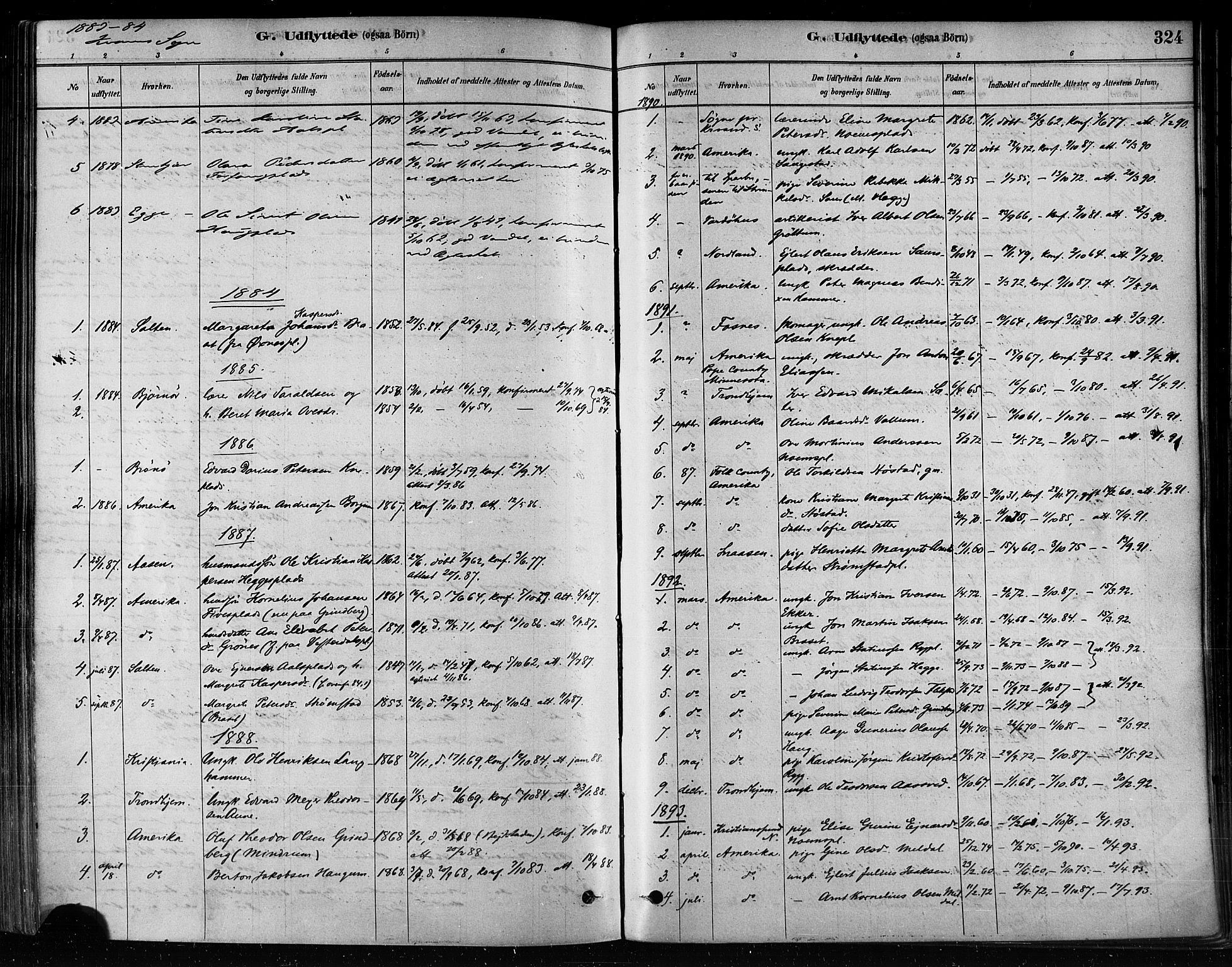 Ministerialprotokoller, klokkerbøker og fødselsregistre - Nord-Trøndelag, AV/SAT-A-1458/746/L0449: Parish register (official) no. 746A07 /2, 1878-1899, p. 324