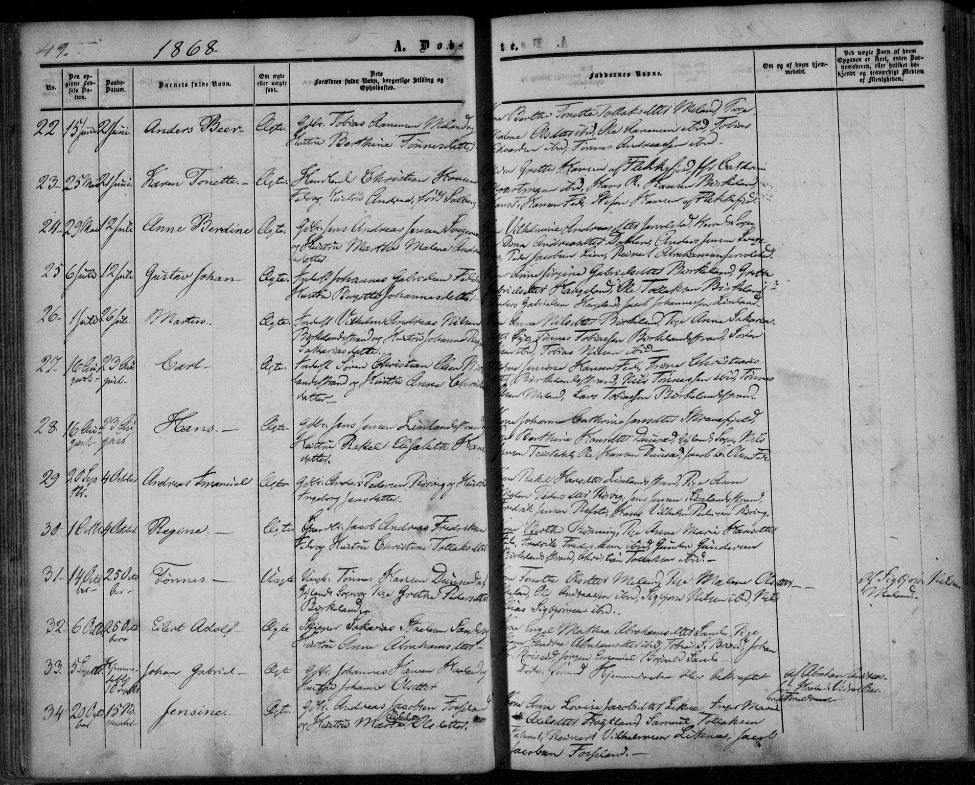 Kvinesdal sokneprestkontor, AV/SAK-1111-0026/F/Fa/Faa/L0002: Parish register (official) no. A 2, 1850-1876, p. 59