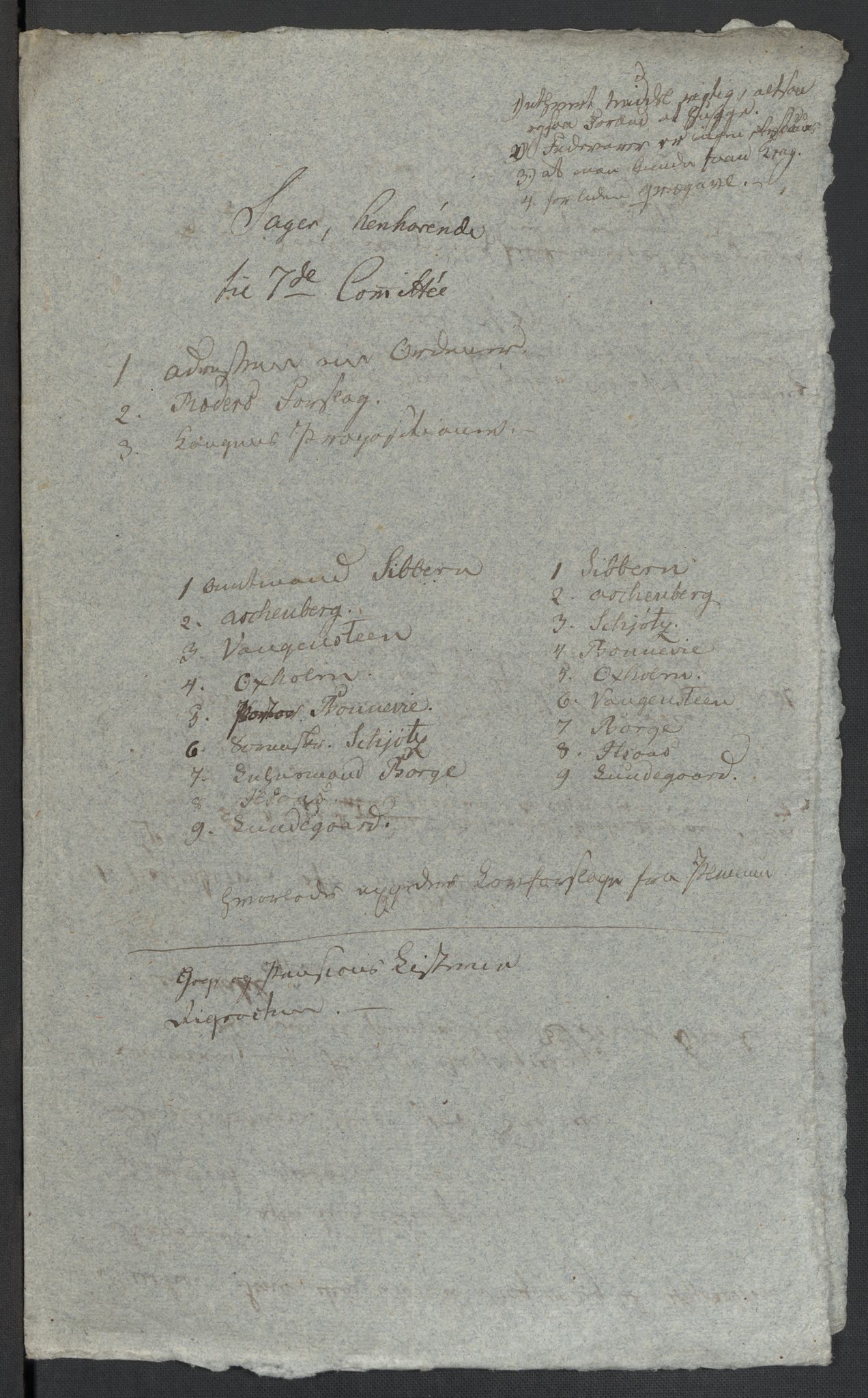 Christie, Wilhelm Frimann Koren, AV/RA-PA-0014/F/L0005: Christies dokumenter fra Stortinget, 1815-1816, p. 190