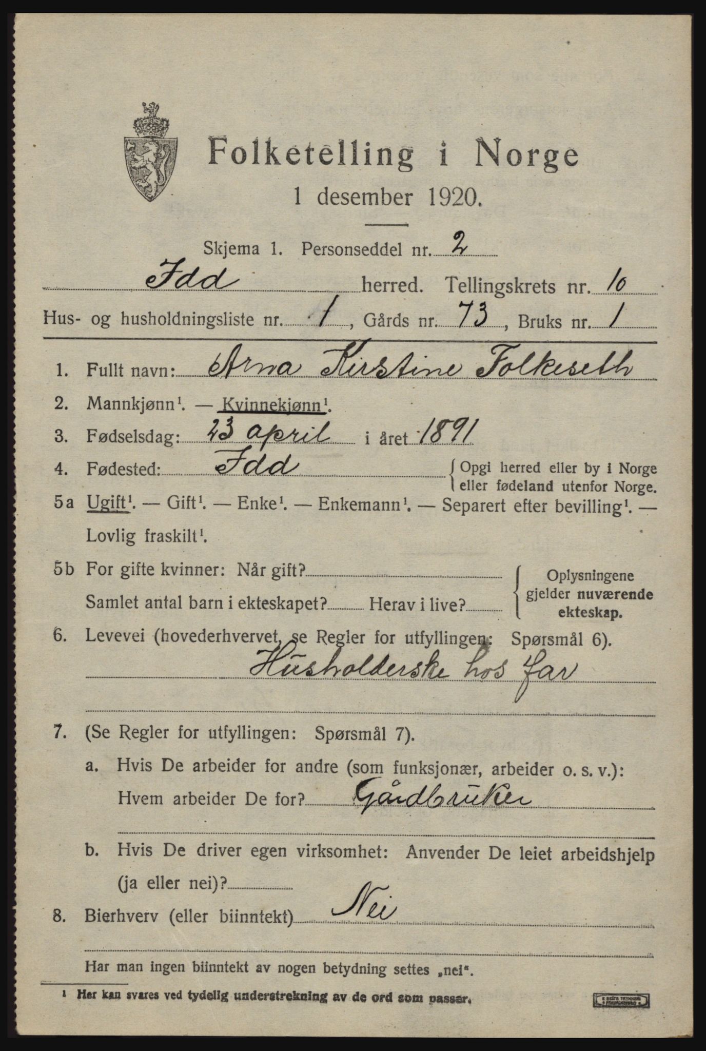 SAO, 1920 census for Idd, 1920, p. 10547