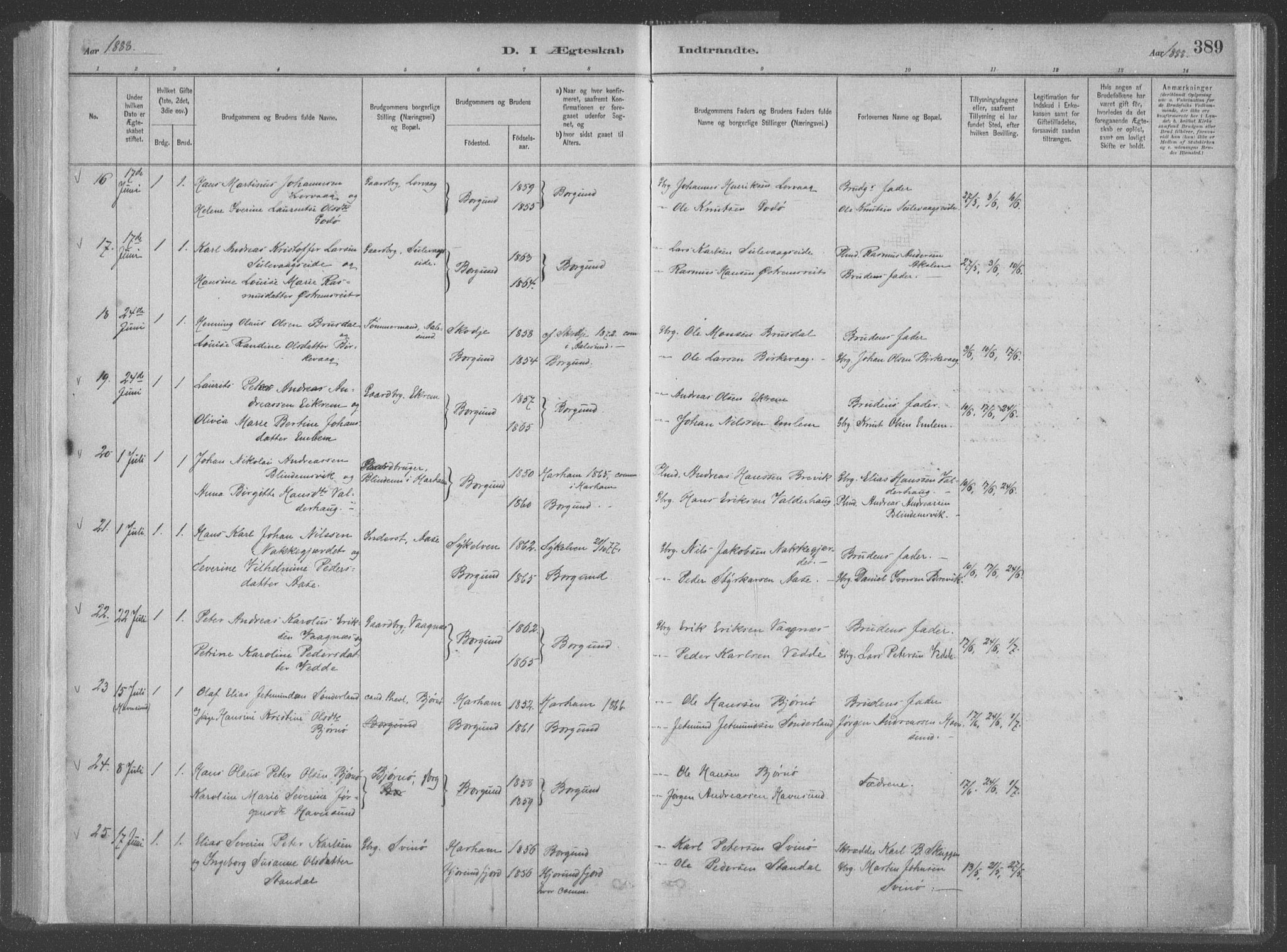 Ministerialprotokoller, klokkerbøker og fødselsregistre - Møre og Romsdal, AV/SAT-A-1454/528/L0402: Parish register (official) no. 528A12II, 1880-1903, p. 389