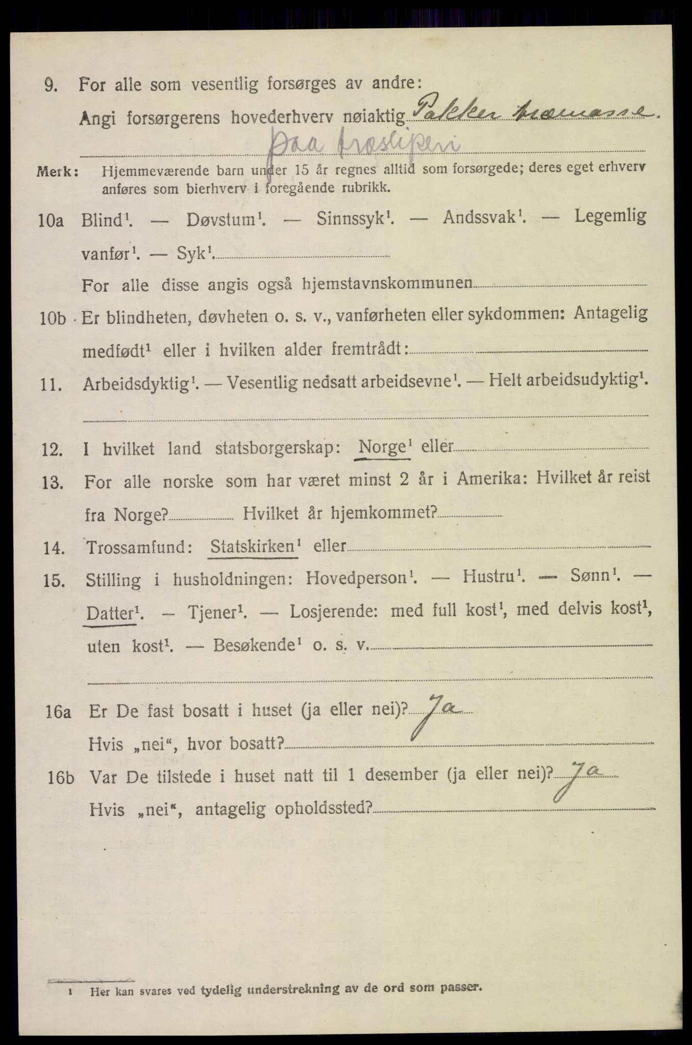 SAK, 1920 census for Vestre Moland, 1920, p. 5202