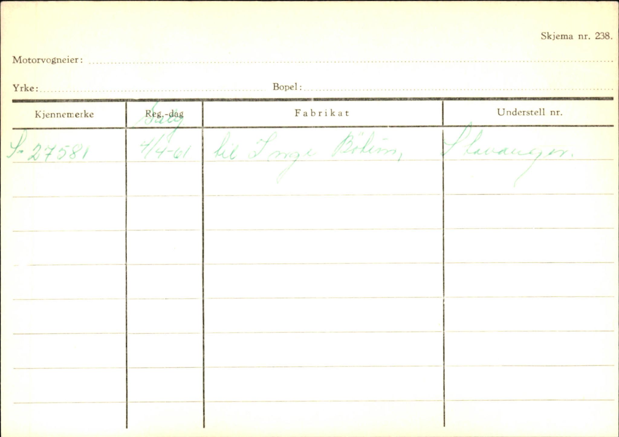 Statens vegvesen, Sogn og Fjordane vegkontor, AV/SAB-A-5301/4/F/L0124: Eigarregister Sogndal A-U, 1945-1975, p. 274