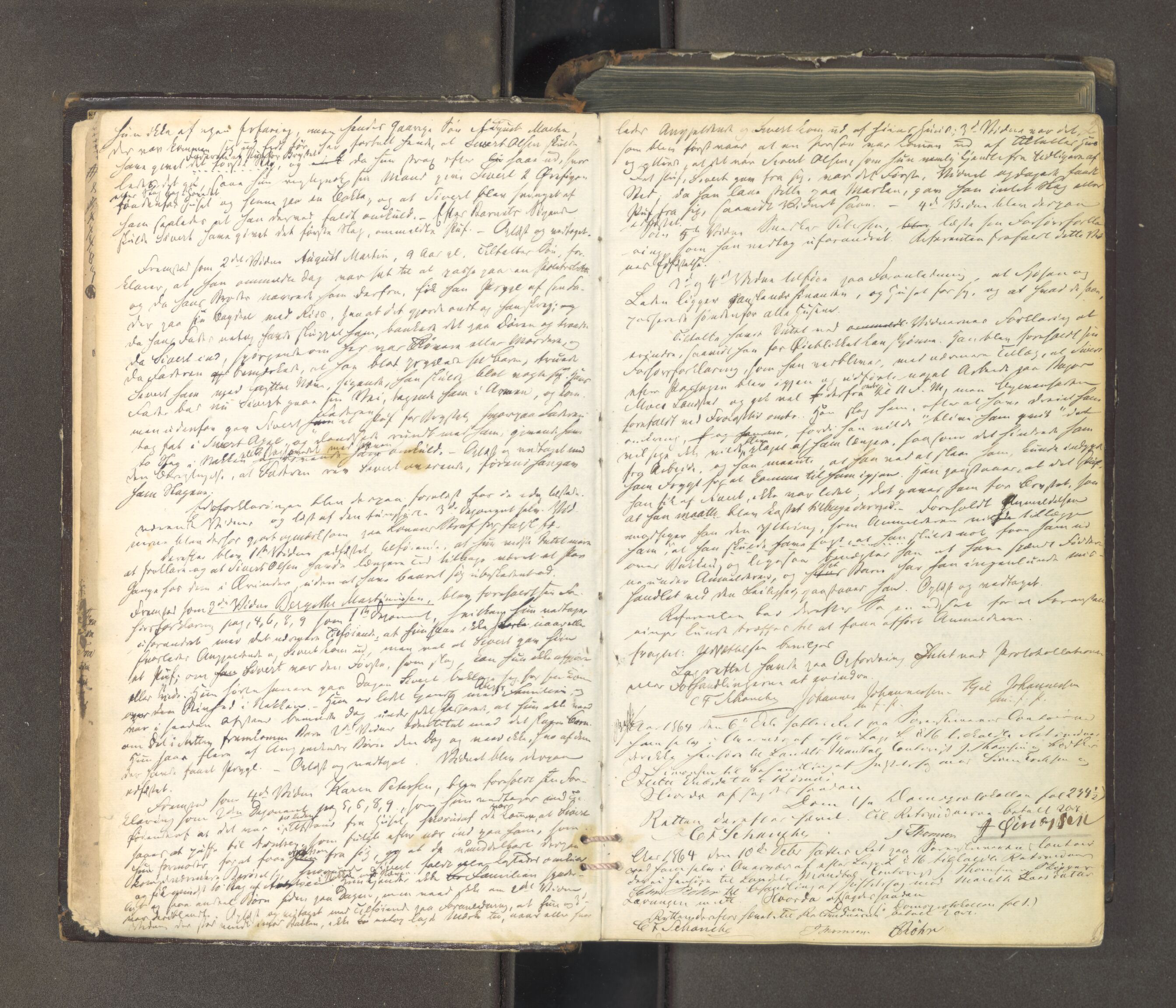 Tromsø sorenskriveri 1855-, AV/SATØ-S-0050/F/Fe/L0127: Ekstrarettsprotokoll med register, 1864-1870, p. 1b-2a