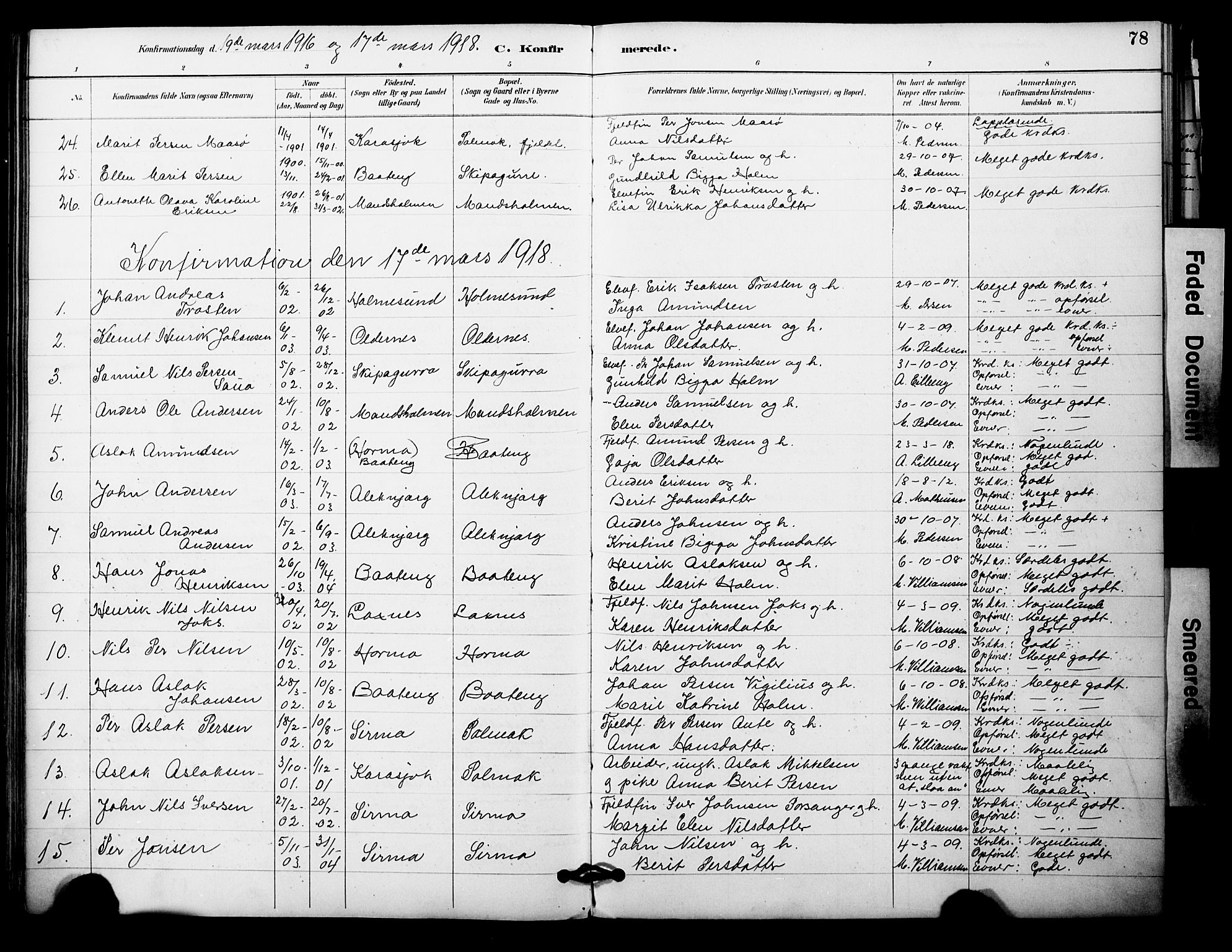 Nesseby sokneprestkontor, SATØ/S-1330/H/Ha/L0005kirke: Parish register (official) no. 5, 1885-1906, p. 78