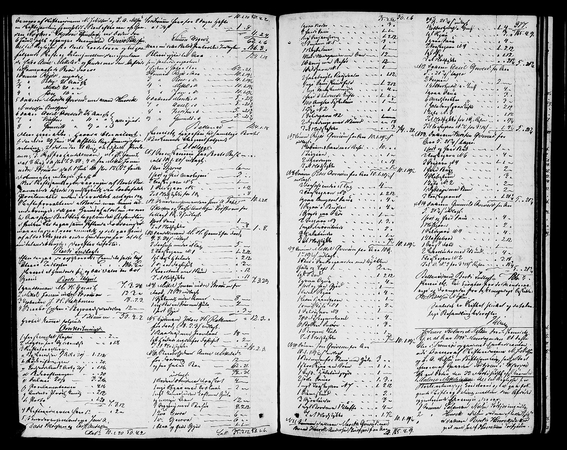 Senja og Tromsø sorenskriveri , SATØ/SATØ-31/H/Hb/L0166: Skifteutlodningsprotokoll - Tromsø distrikt, 1829-1837, p. 376b-377a