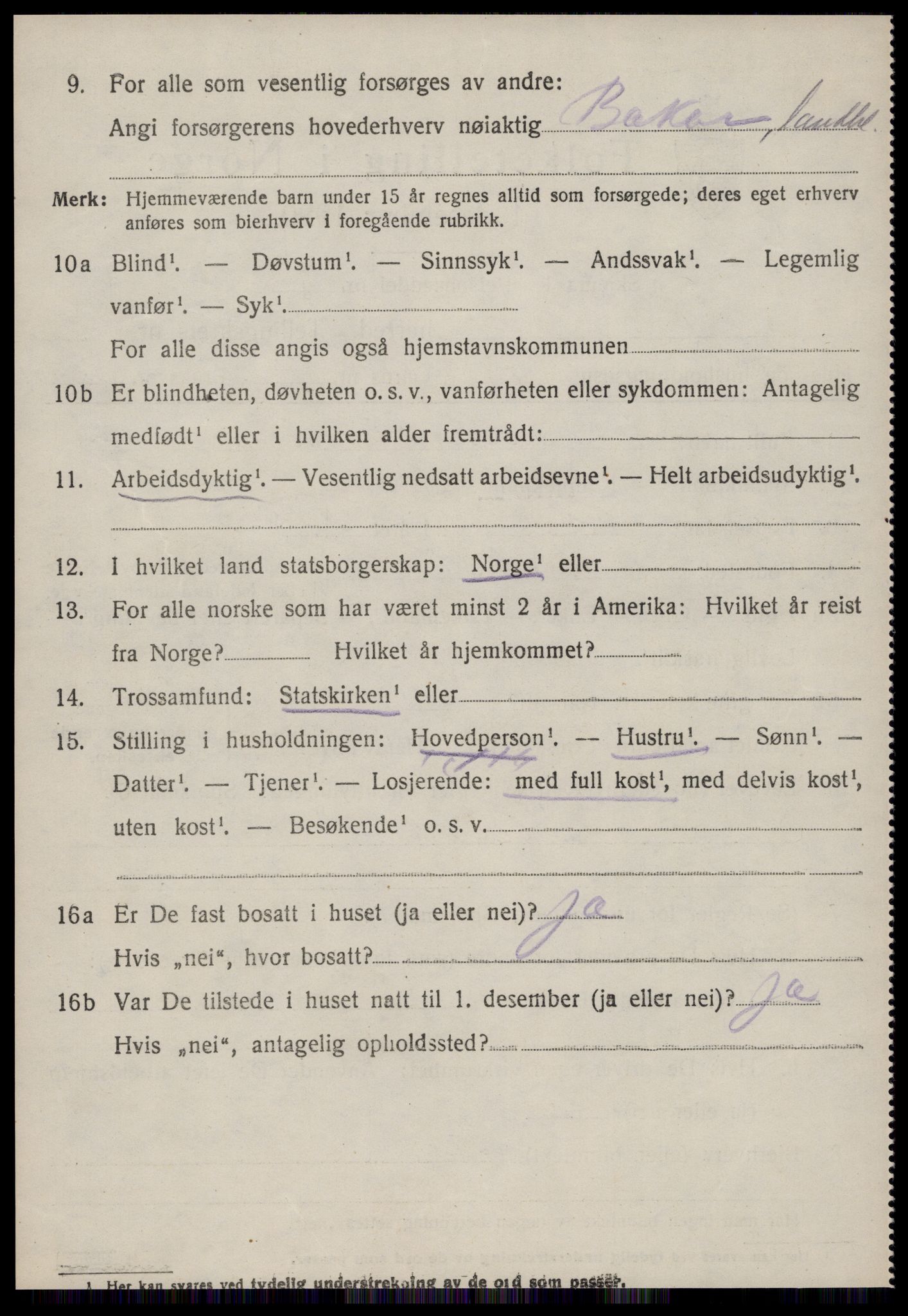 SAT, 1920 census for Aukra, 1920, p. 3880