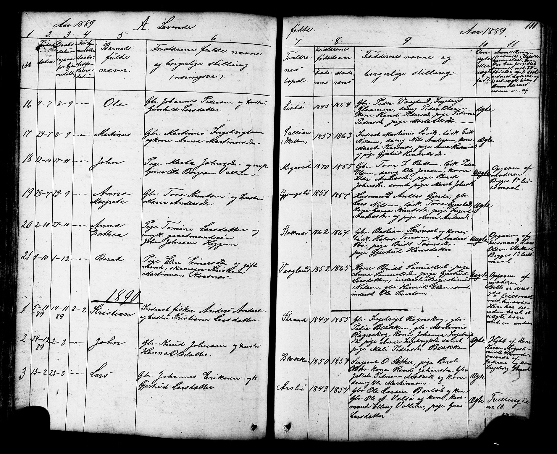 Ministerialprotokoller, klokkerbøker og fødselsregistre - Møre og Romsdal, SAT/A-1454/576/L0890: Parish register (copy) no. 576C01, 1837-1908, p. 111