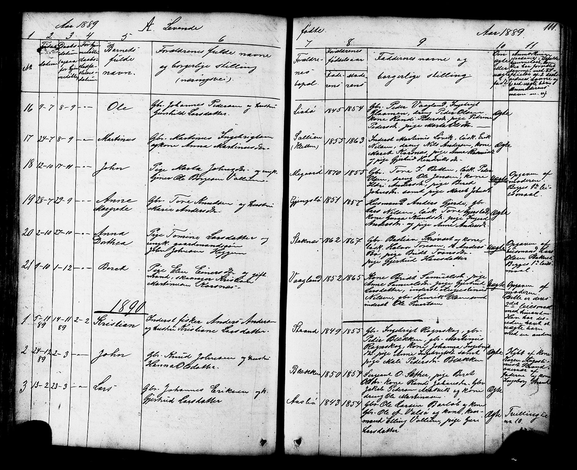 Ministerialprotokoller, klokkerbøker og fødselsregistre - Møre og Romsdal, AV/SAT-A-1454/576/L0890: Parish register (copy) no. 576C01, 1837-1908, p. 111