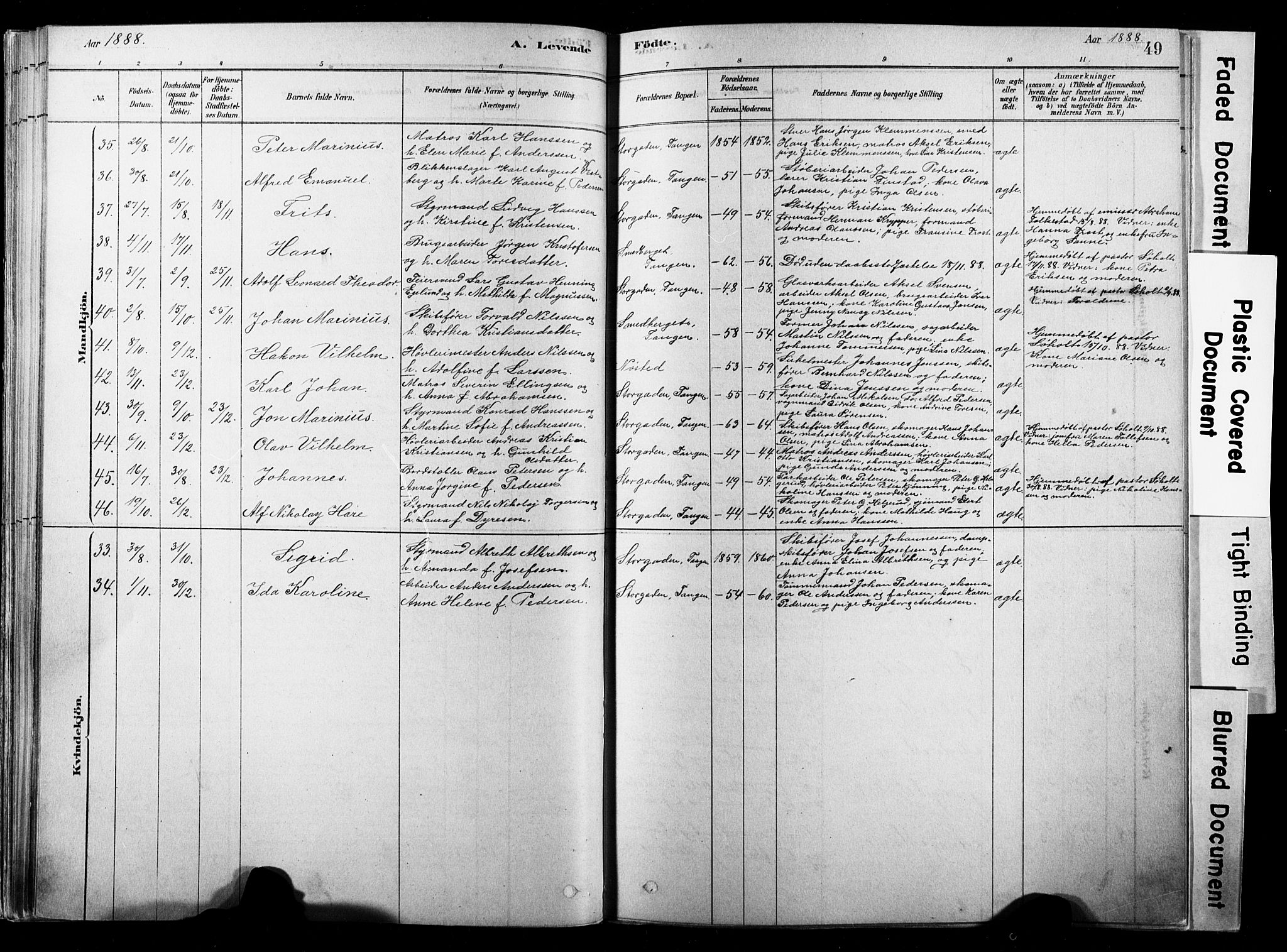 Strømsø kirkebøker, SAKO/A-246/F/Fb/L0006: Parish register (official) no. II 6, 1879-1910, p. 49