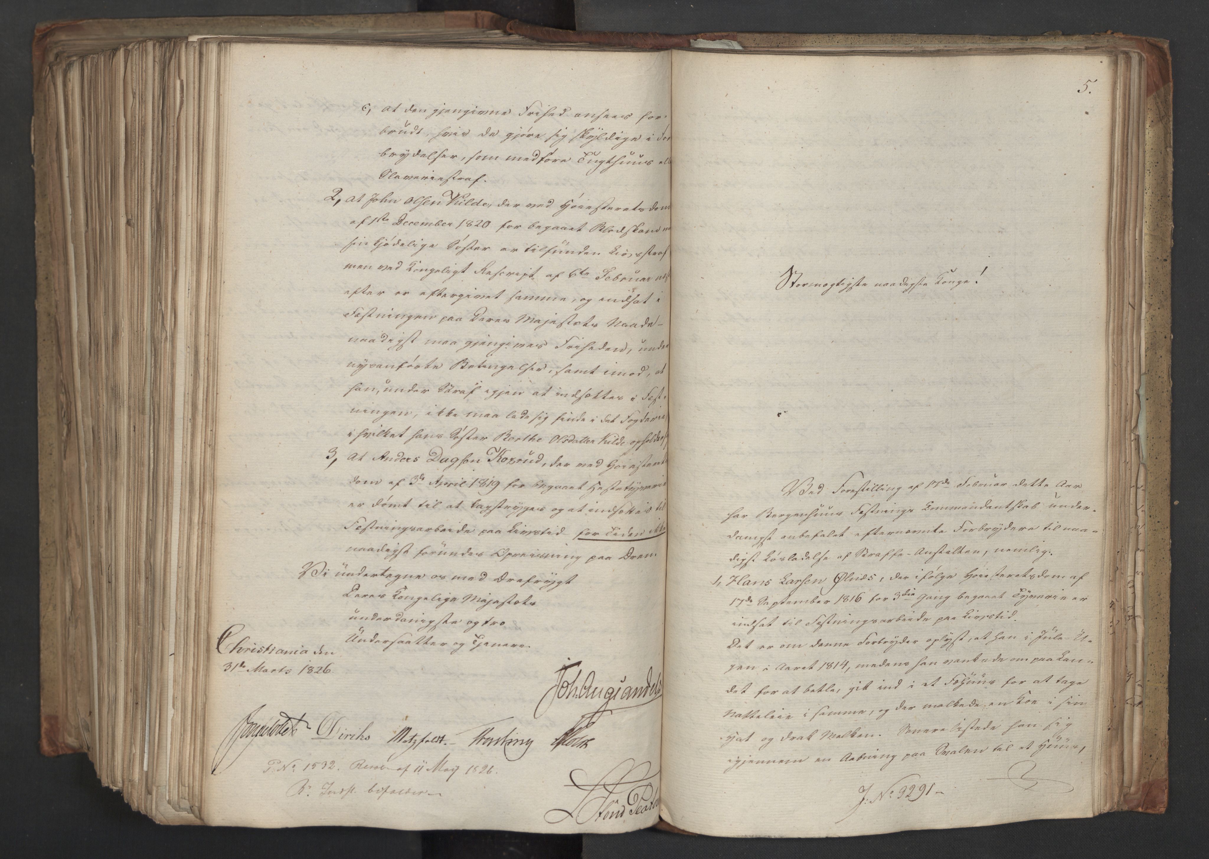 Statsrådsavdelingen i Stockholm, AV/RA-S-1003/D/Da/L0045: Regjeringsinnstillinger nr. 3067-3307, 1826, p. 630