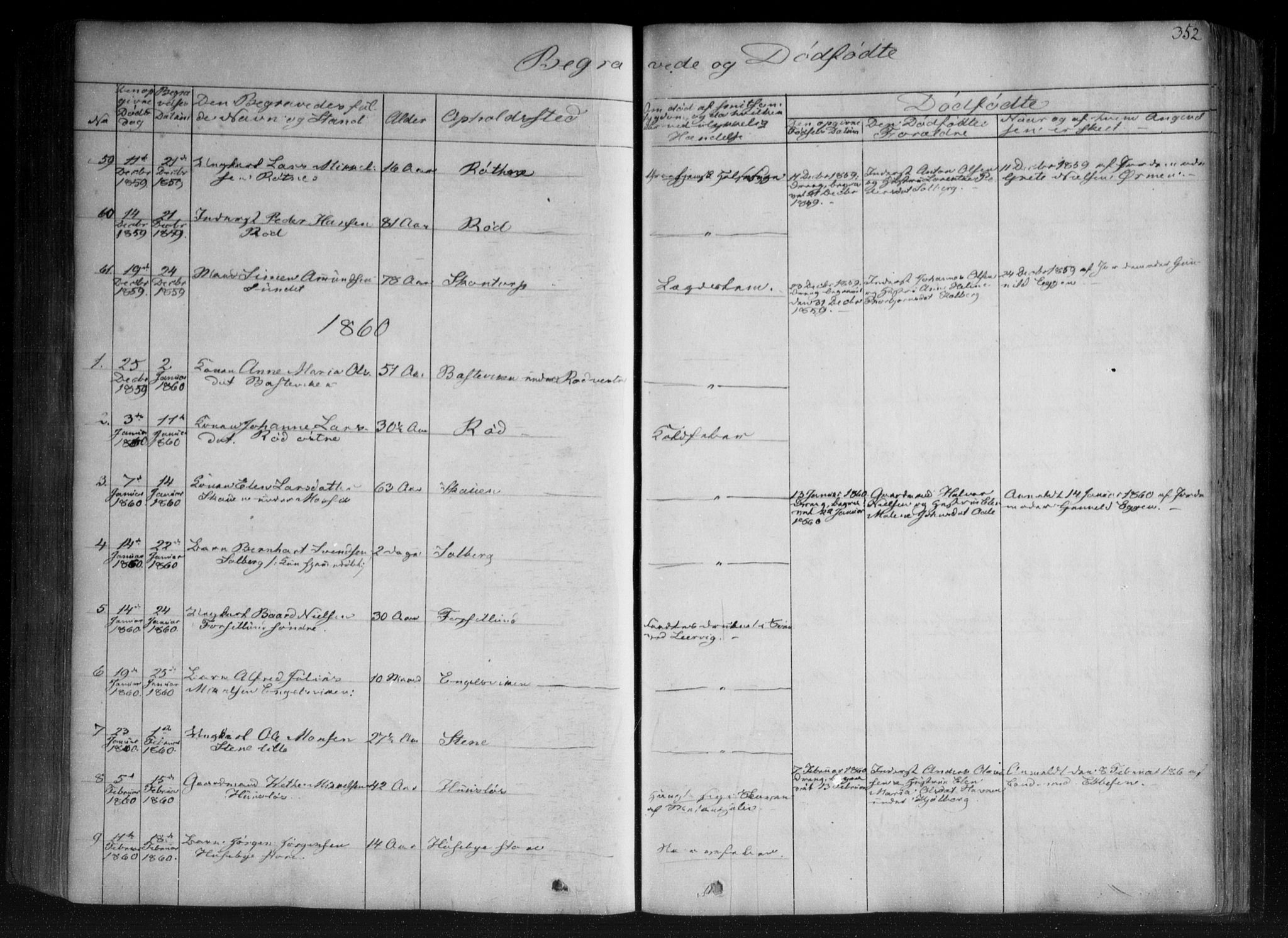 Onsøy prestekontor Kirkebøker, SAO/A-10914/F/Fa/L0003: Parish register (official) no. I 3, 1841-1860, p. 352