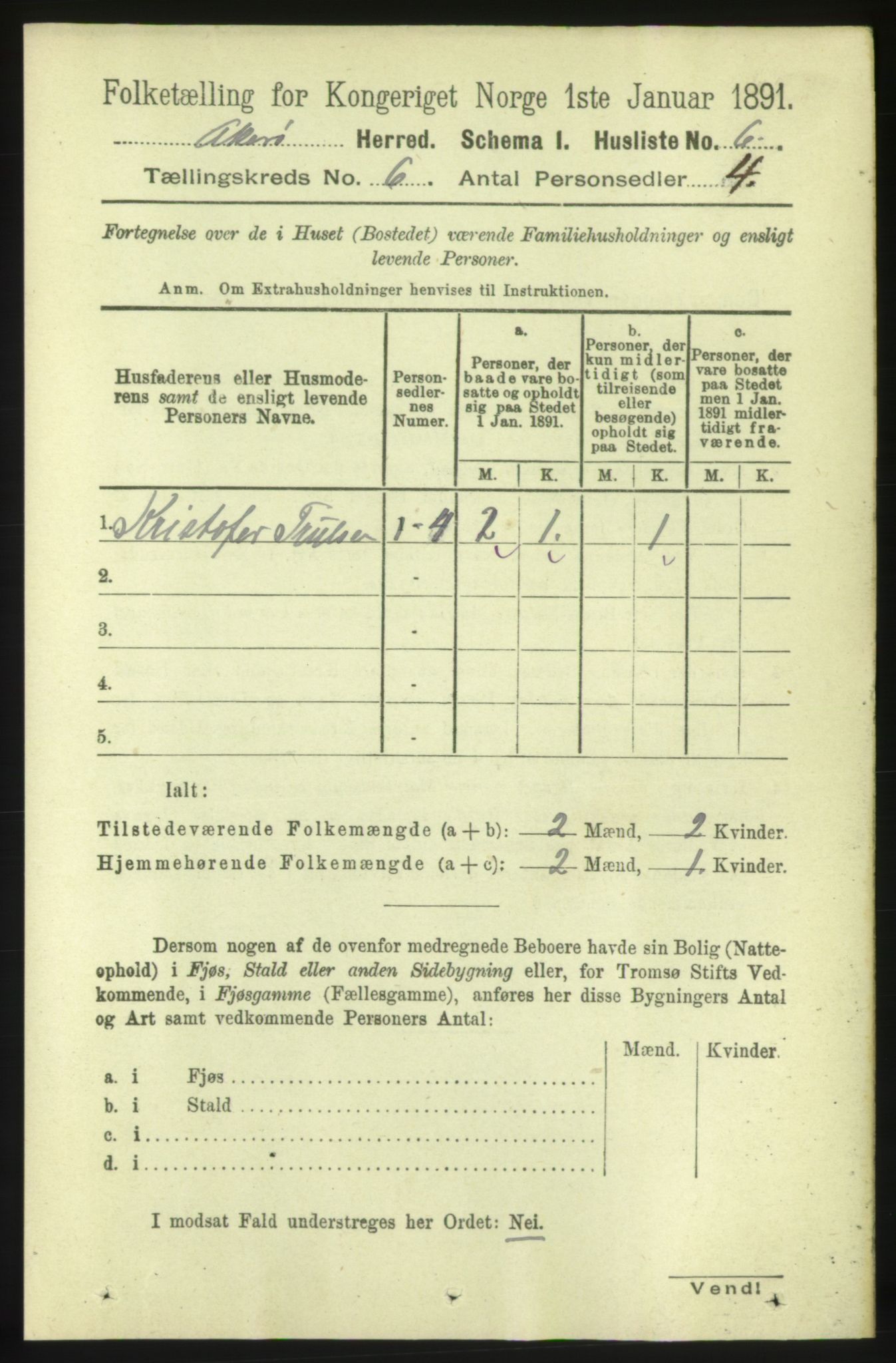 RA, 1891 census for 1545 Aukra, 1891, p. 2498