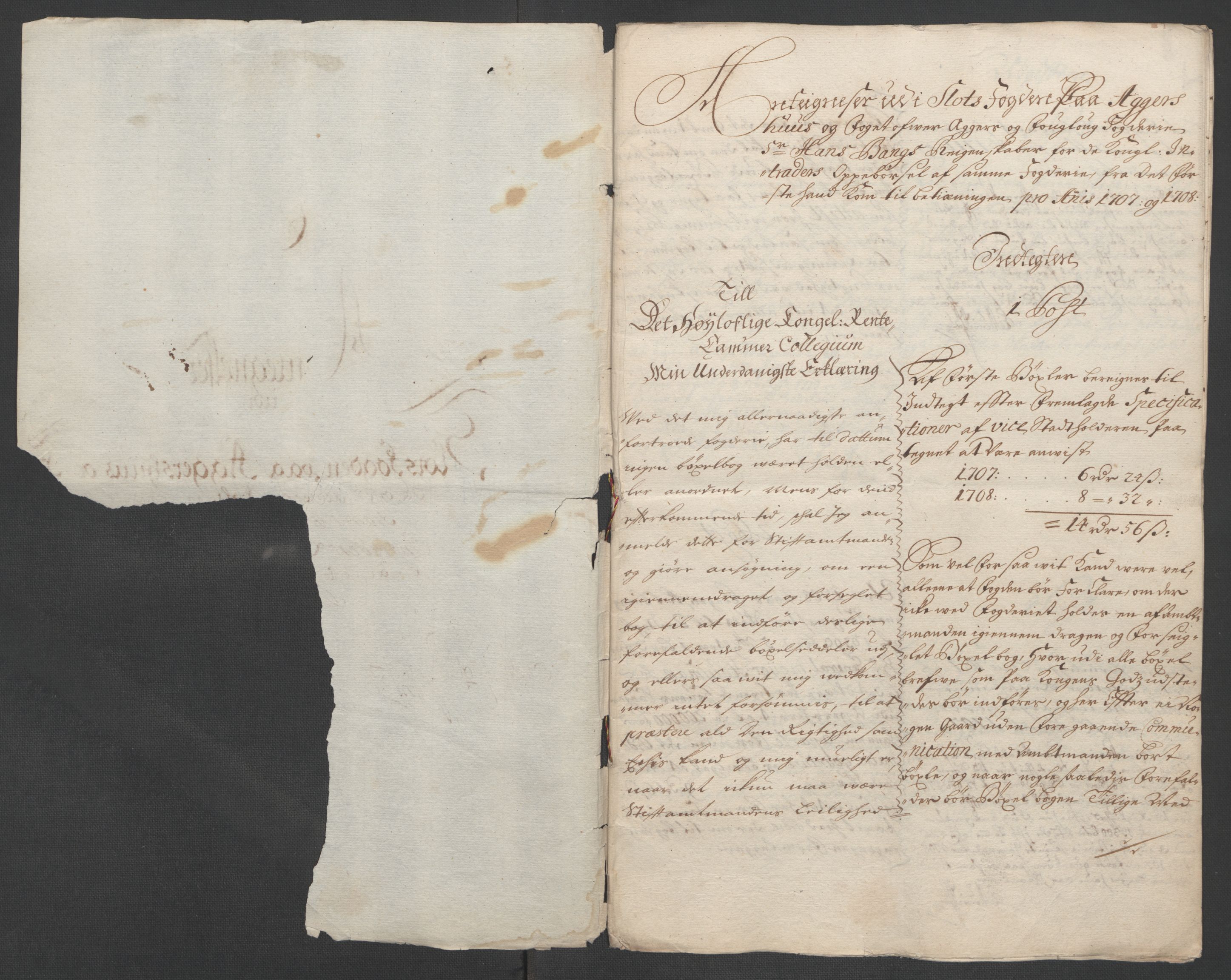 Rentekammeret inntil 1814, Reviderte regnskaper, Fogderegnskap, AV/RA-EA-4092/R10/L0447: Fogderegnskap Aker og Follo, 1707-1709, p. 380