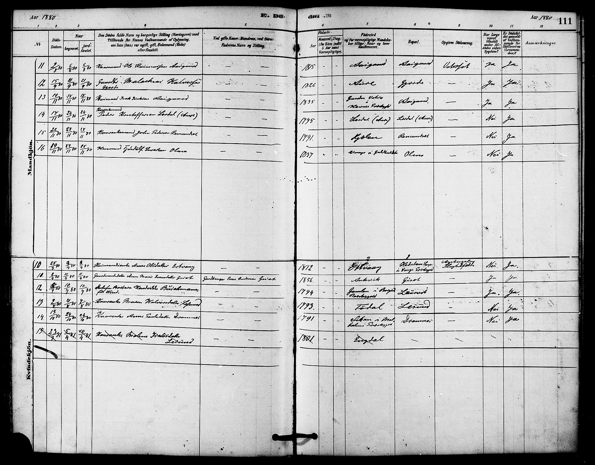 Ministerialprotokoller, klokkerbøker og fødselsregistre - Møre og Romsdal, AV/SAT-A-1454/578/L0906: Parish register (official) no. 578A05, 1878-1886, p. 111