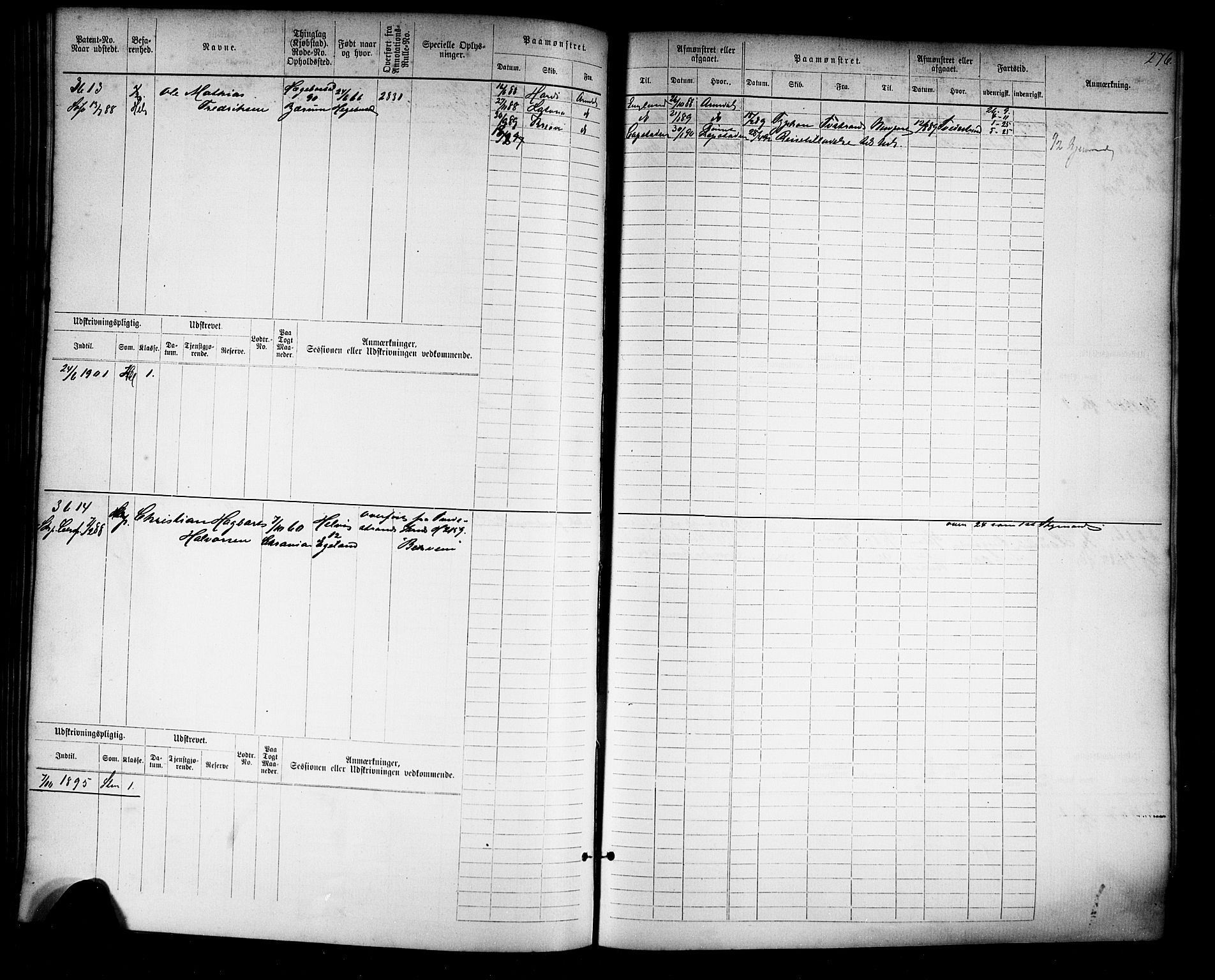 Farsund mønstringskrets, SAK/2031-0017/F/Fb/L0019: Hovedrulle nr 3067-3832, Z-11, 1882-1922, p. 280