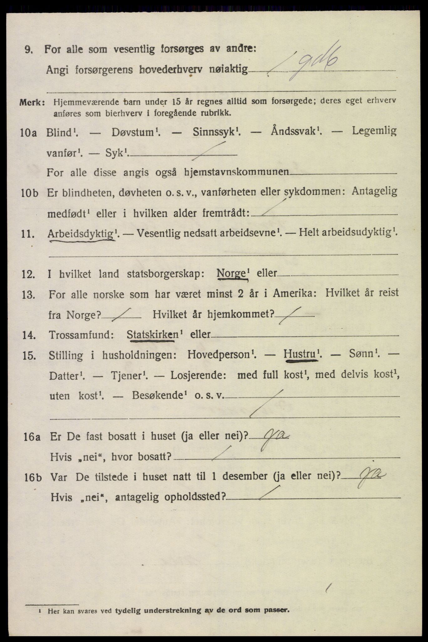 SAK, 1920 census for Søgne, 1920, p. 6752