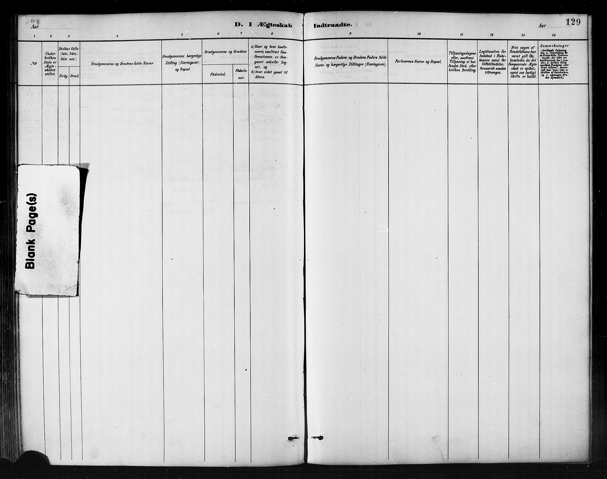 Ministerialprotokoller, klokkerbøker og fødselsregistre - Nordland, AV/SAT-A-1459/858/L0831: Parish register (official) no. 858A01, 1884-1902, p. 129