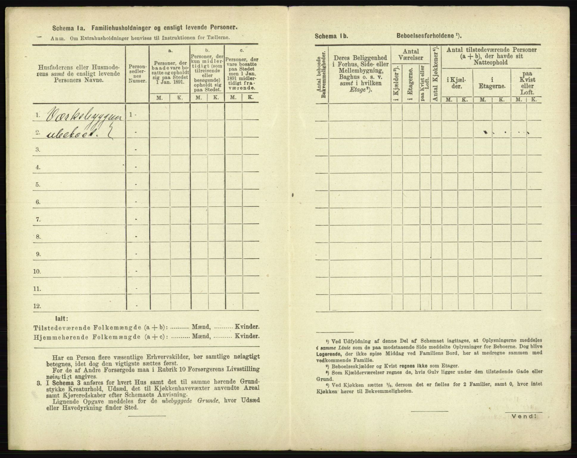 RA, 1891 census for 0101 Fredrikshald, 1891, p. 1955