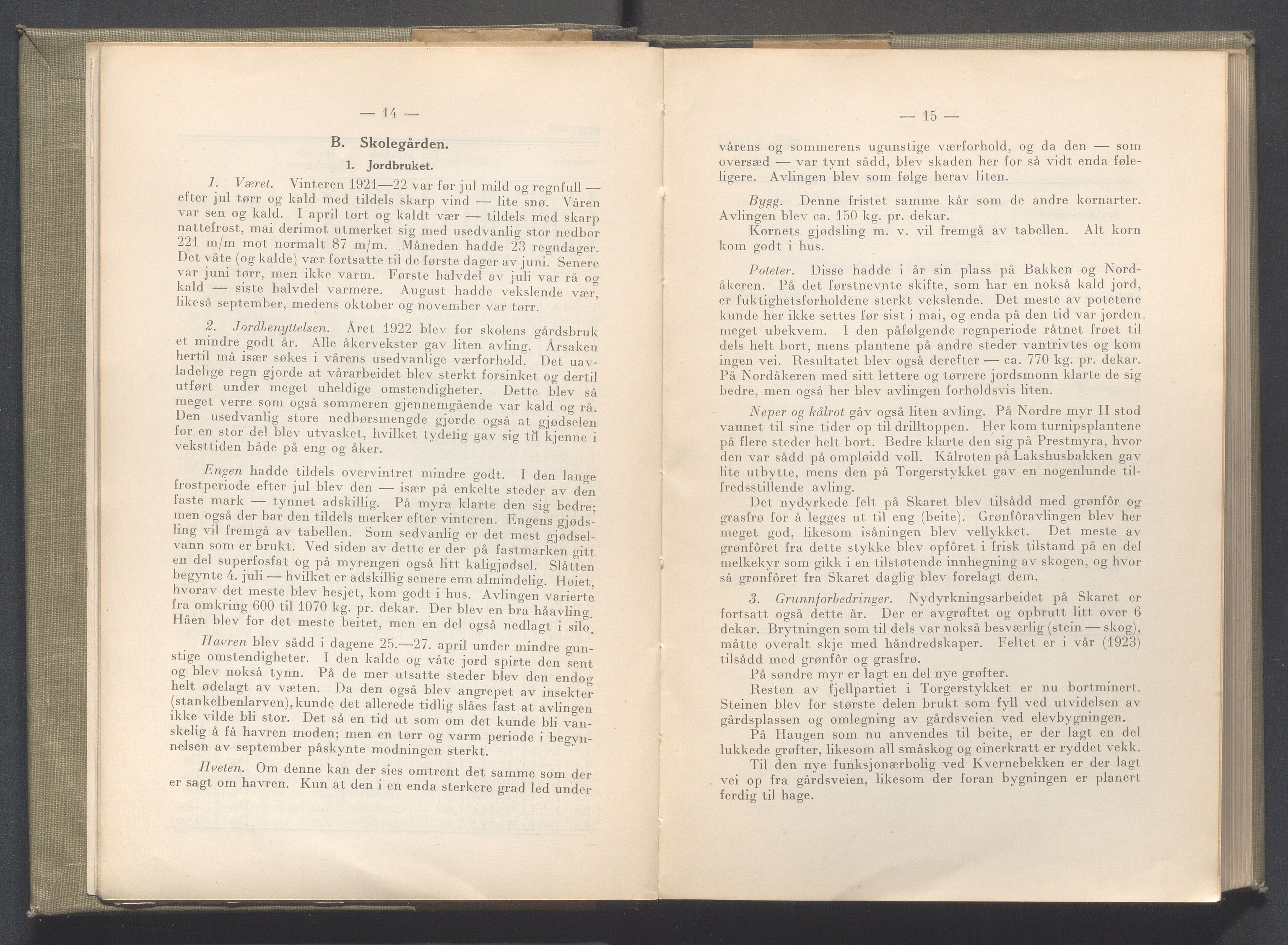 Rogaland fylkeskommune - Fylkesrådmannen , IKAR/A-900/A/Aa/Aaa/L0043: Møtebok , 1924, p. 14-15