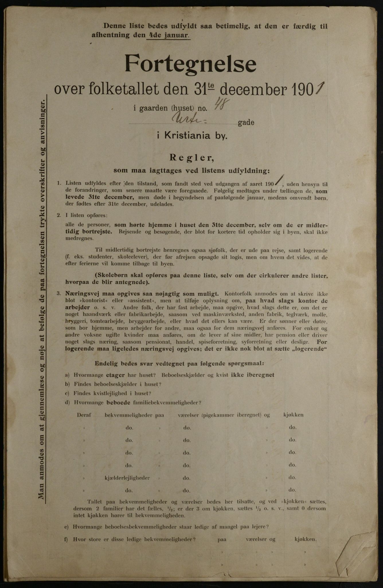 OBA, Municipal Census 1901 for Kristiania, 1901, p. 18514