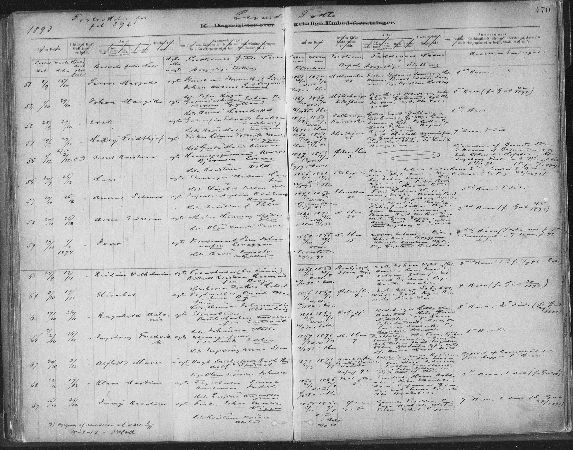 Ministerialprotokoller, klokkerbøker og fødselsregistre - Sør-Trøndelag, SAT/A-1456/603/L0163: Parish register (official) no. 603A02, 1879-1895, p. 470