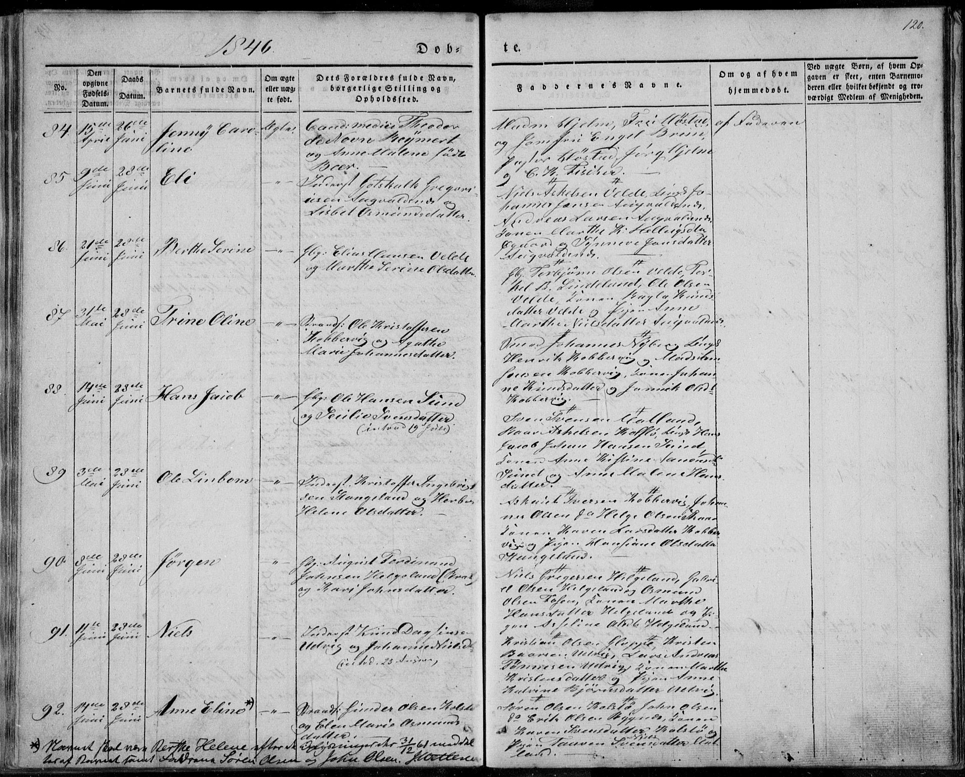 Avaldsnes sokneprestkontor, AV/SAST-A -101851/H/Ha/Haa/L0006: Parish register (official) no. A 6, 1839-1847, p. 120