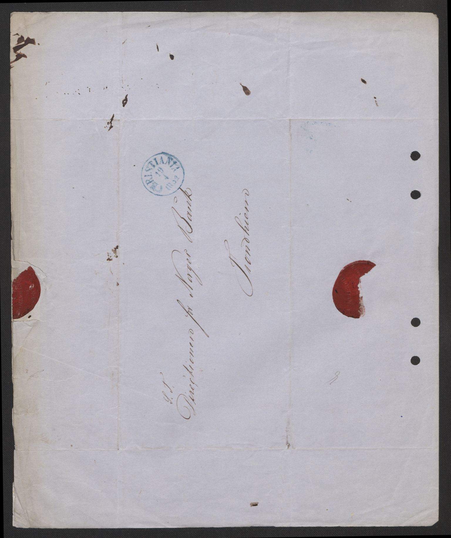 Norges Bank, Direksjonsarkivet I, AV/RA-S-3160/E/L0032: Hovedsetet, 1821-1921, p. 156