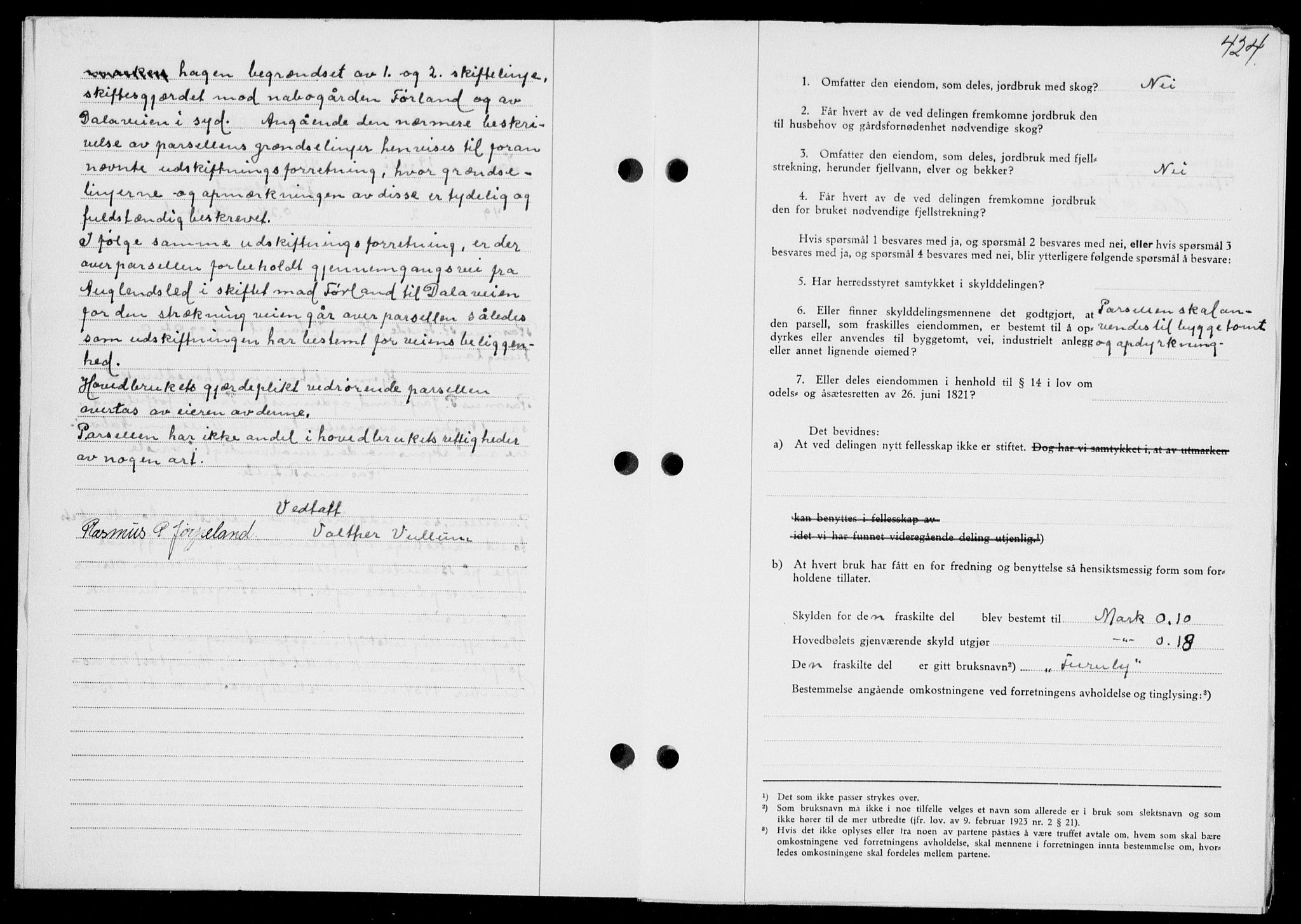 Ryfylke tingrett, SAST/A-100055/001/II/IIB/L0085: Mortgage book no. 64, 1941-1941, Diary no: : 1142/1941
