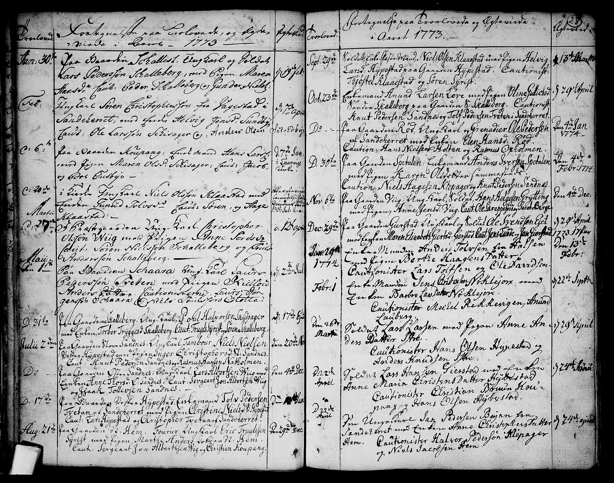Tjølling kirkebøker, SAKO/A-60/F/Fa/L0003: Parish register (official) no. 3, 1735-1778, p. 28