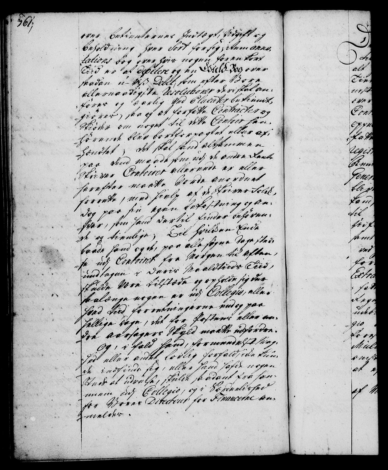 Rentekammeret, Kammerkanselliet, RA/EA-3111/G/Gg/Ggi/L0002: Norsk instruksjonsprotokoll med register (merket RK 53.35), 1729-1751, p. 361