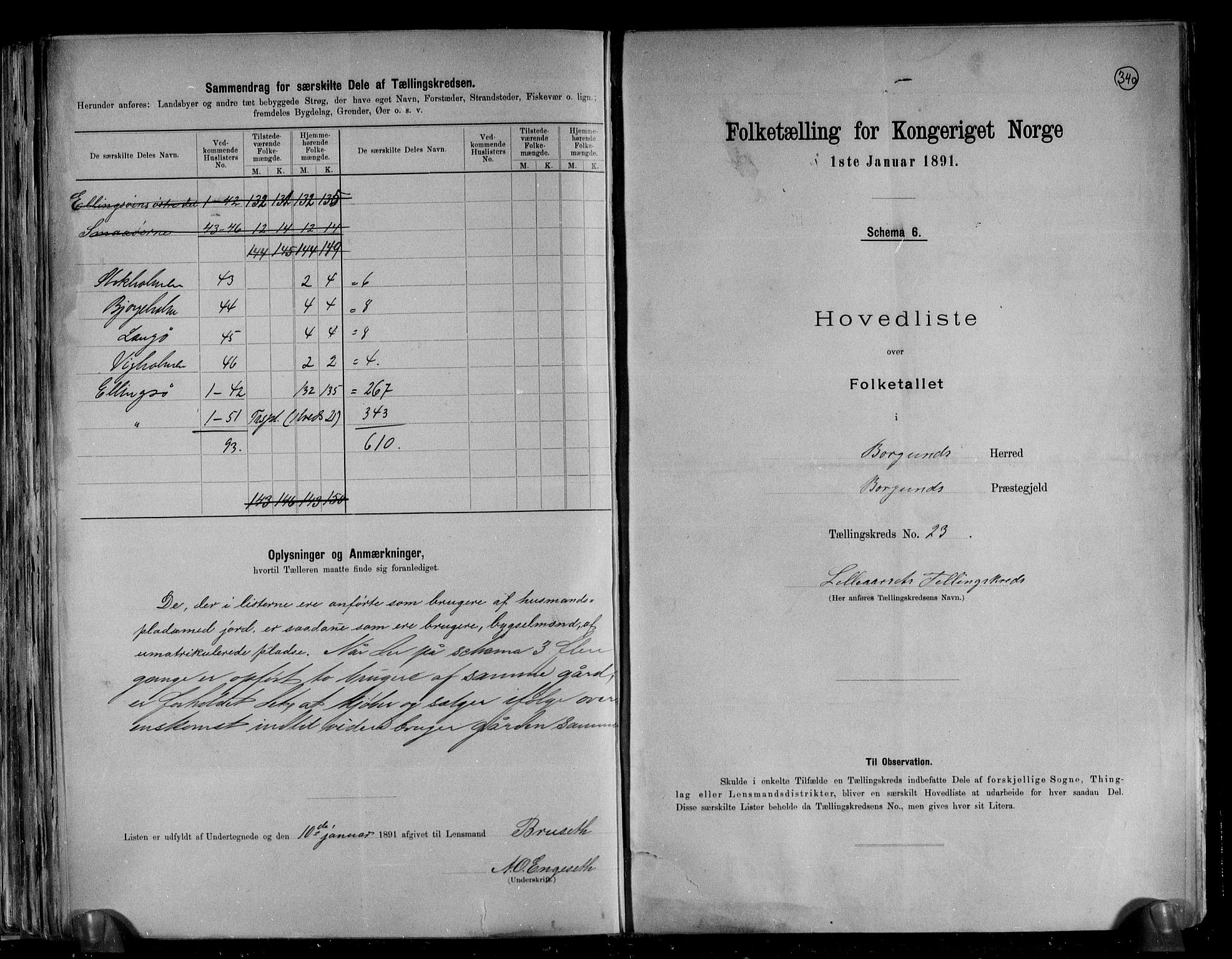 RA, 1891 census for 1531 Borgund, 1891, p. 51