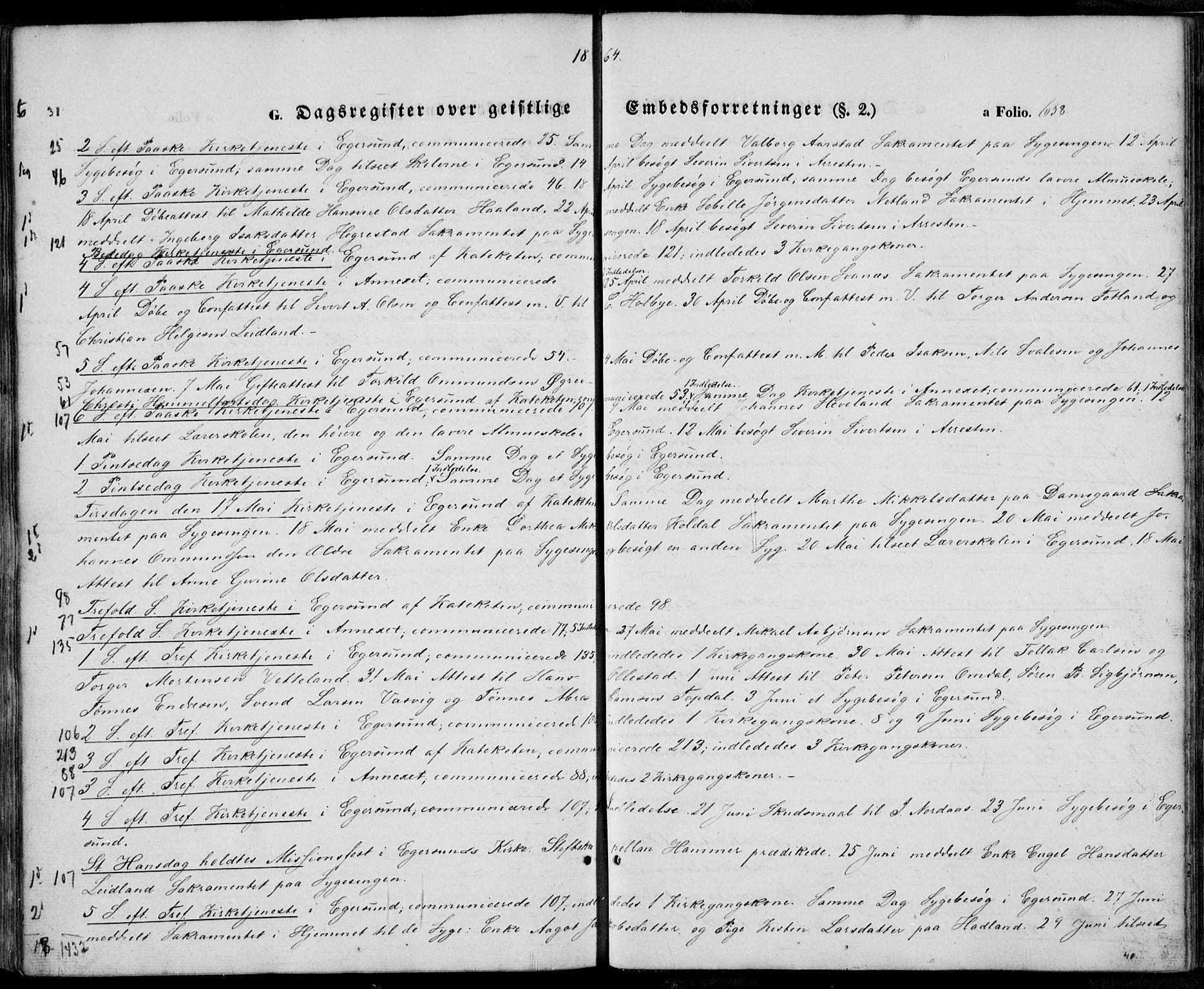 Eigersund sokneprestkontor, SAST/A-101807/S08/L0013: Parish register (official) no. A 12.2, 1850-1865, p. 658