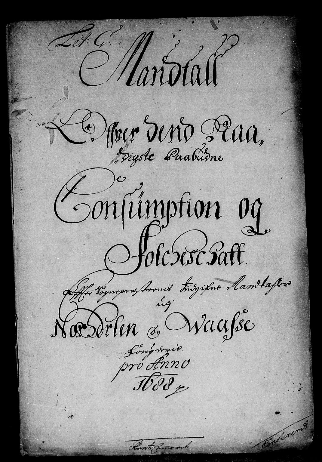 Rentekammeret inntil 1814, Reviderte regnskaper, Stiftamtstueregnskaper, Bergen stiftamt, AV/RA-EA-6043/R/Rc/L0086: Bergen stiftamt, 1688