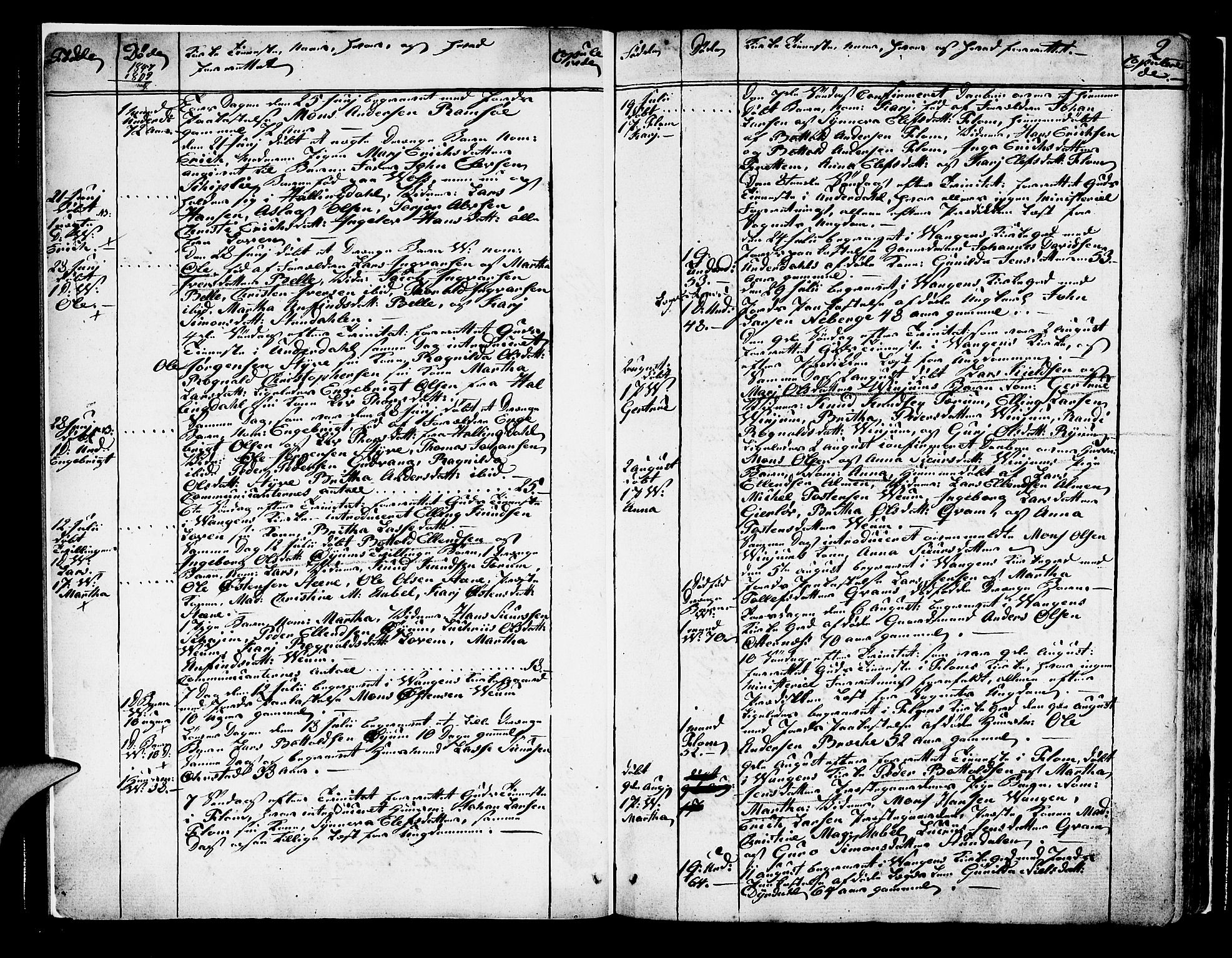 Aurland sokneprestembete, AV/SAB-A-99937/H/Ha/Haa/L0005: Parish register (official) no. A 5, 1801-1821, p. 2