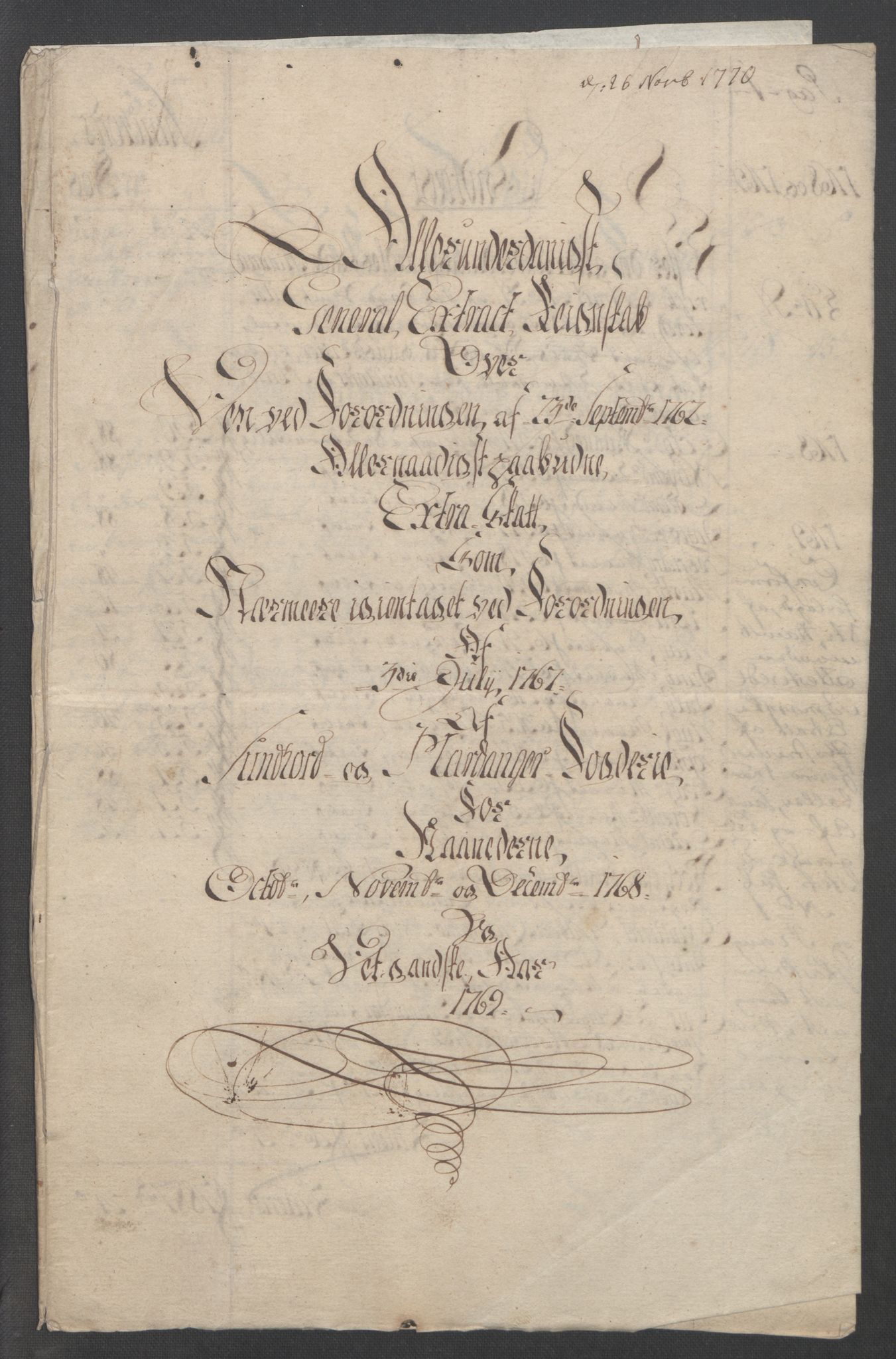 Rentekammeret inntil 1814, Reviderte regnskaper, Fogderegnskap, RA/EA-4092/R48/L3136: Ekstraskatten Sunnhordland og Hardanger, 1762-1772, p. 179