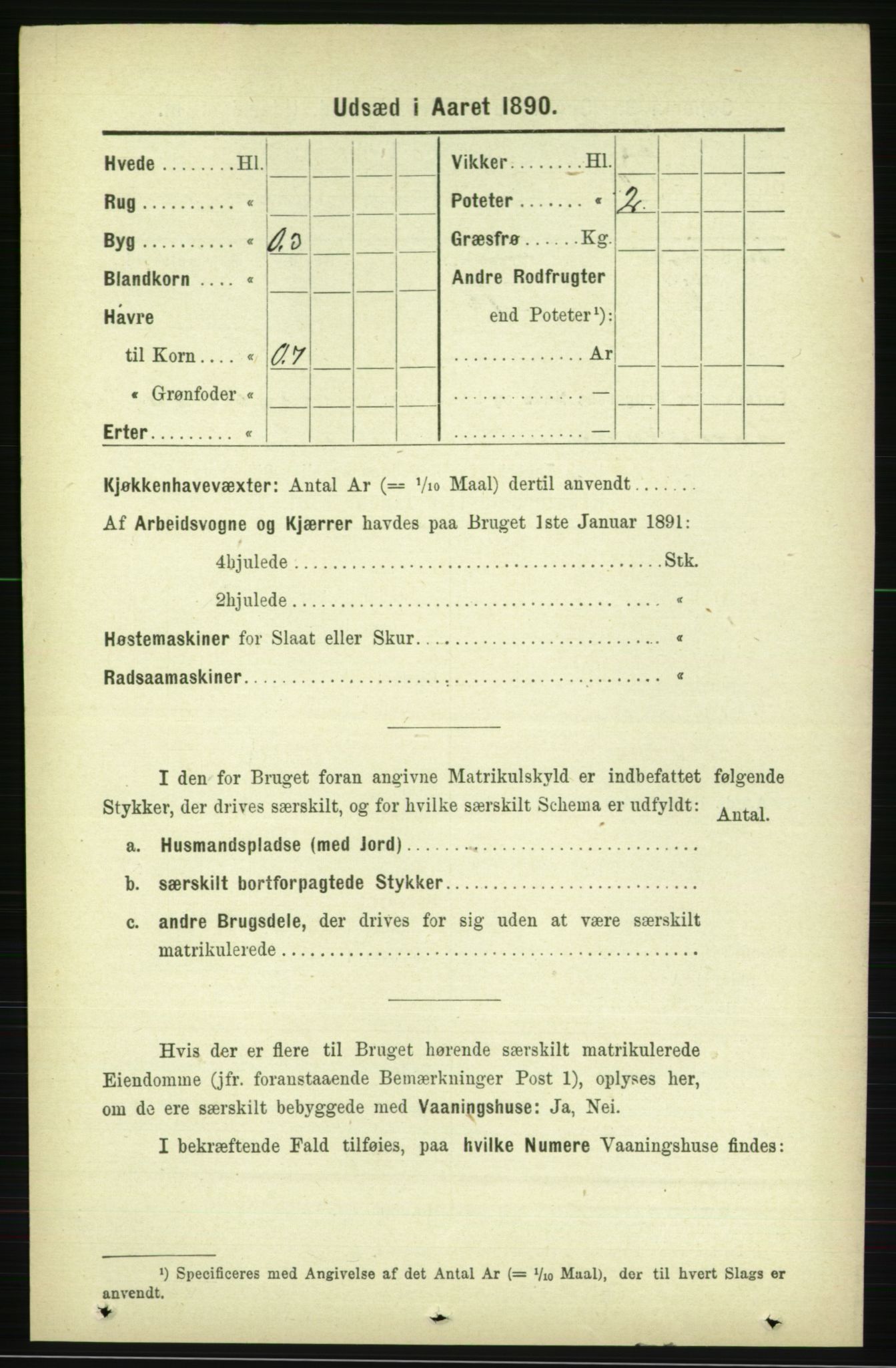 RA, 1891 census for 1734 Stod, 1891, p. 2856