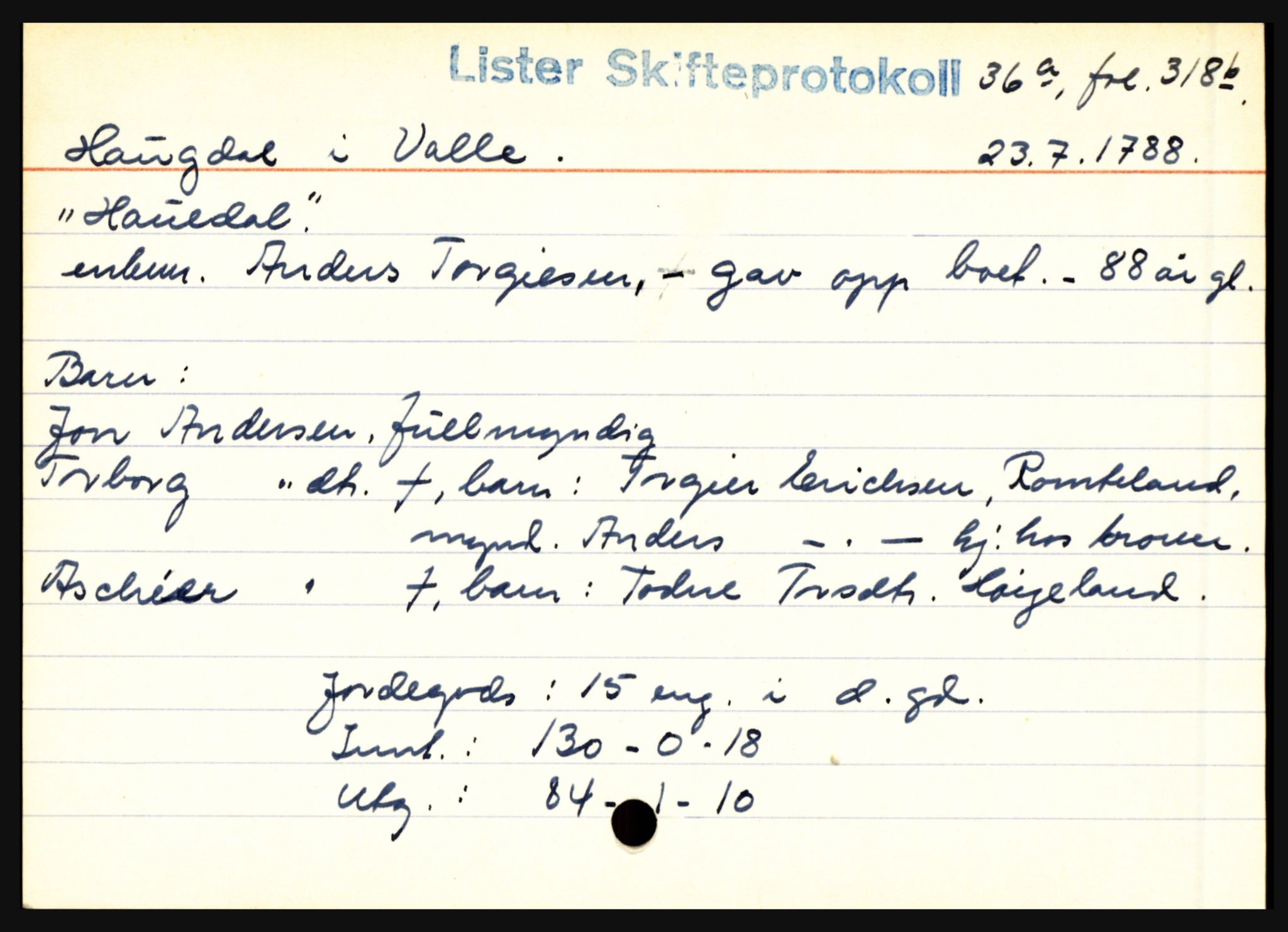 Lister sorenskriveri, AV/SAK-1221-0003/H, p. 13993