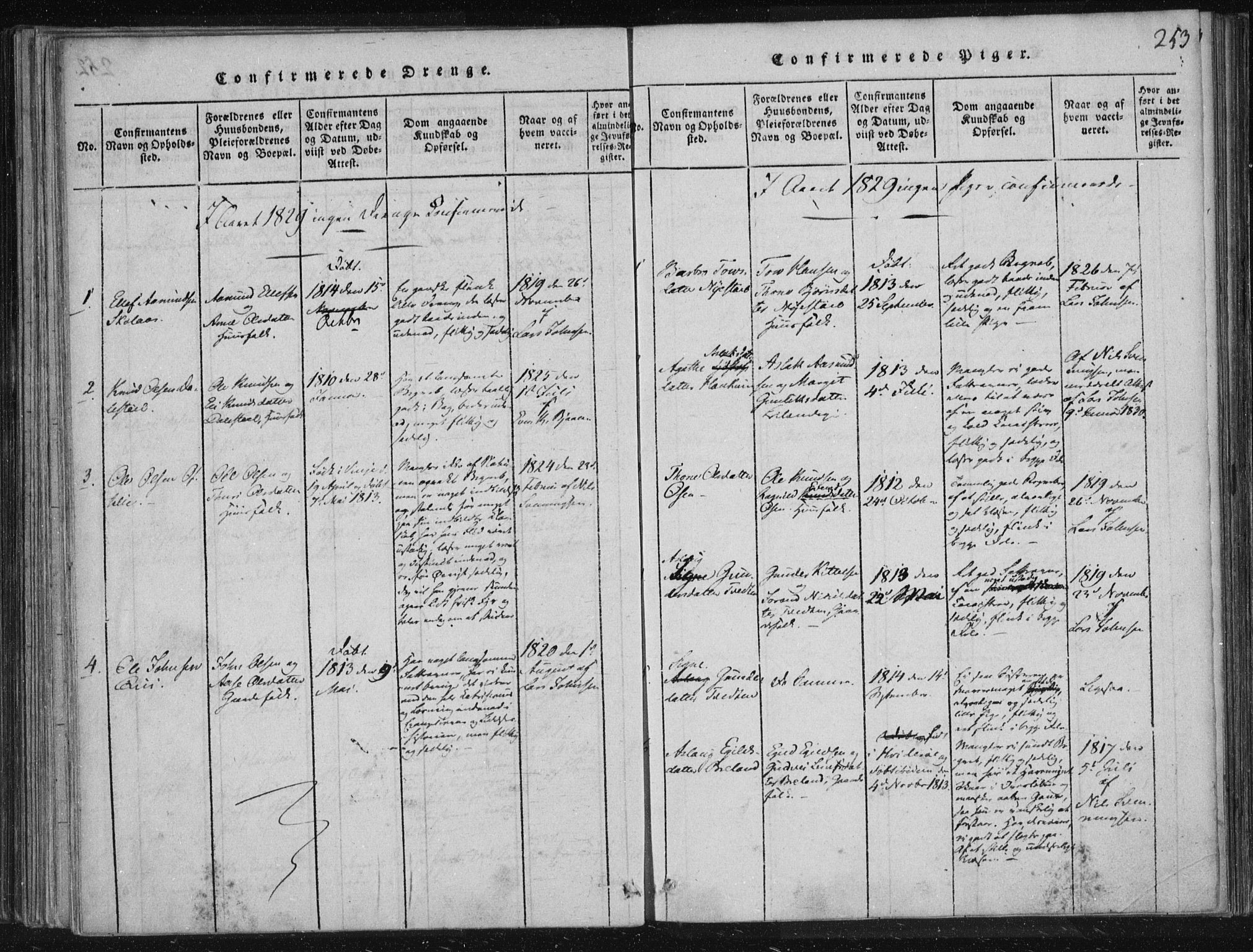 Lårdal kirkebøker, SAKO/A-284/F/Fc/L0001: Parish register (official) no. III 1, 1815-1860, p. 253