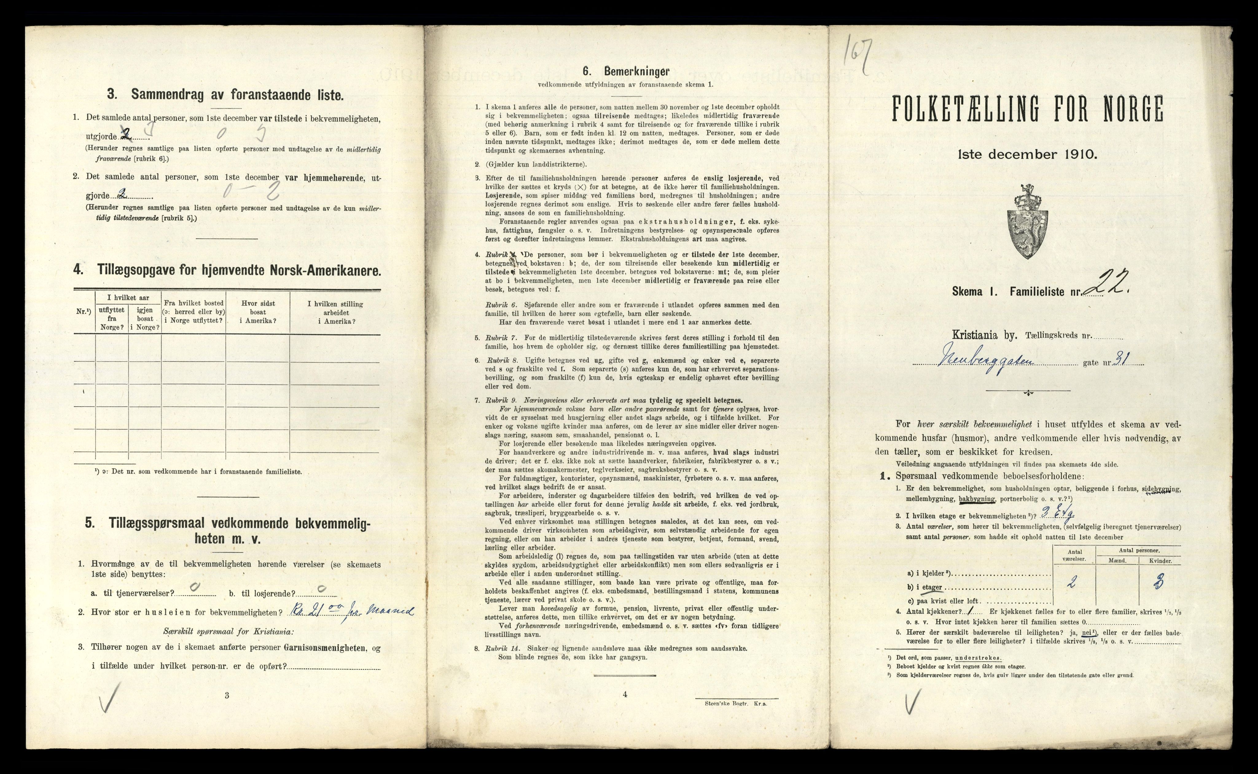 RA, 1910 census for Kristiania, 1910, p. 68345