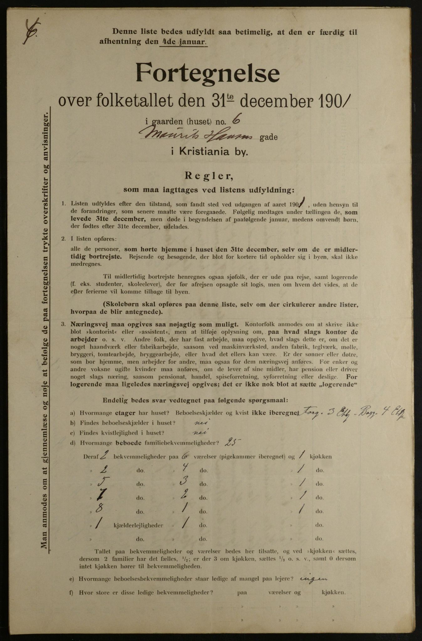 OBA, Municipal Census 1901 for Kristiania, 1901, p. 10004