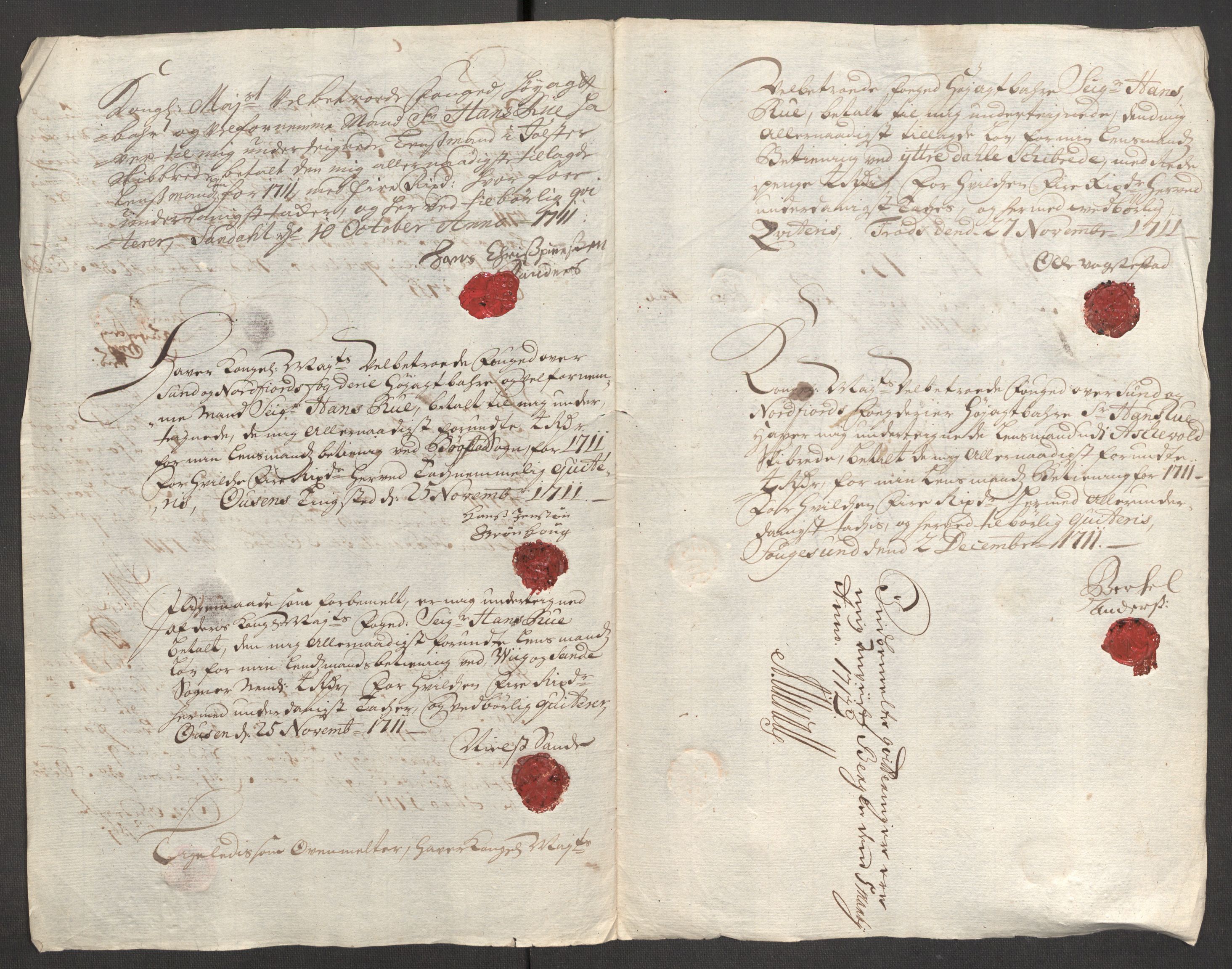 Rentekammeret inntil 1814, Reviderte regnskaper, Fogderegnskap, AV/RA-EA-4092/R53/L3433: Fogderegnskap Sunn- og Nordfjord, 1710-1711, p. 512