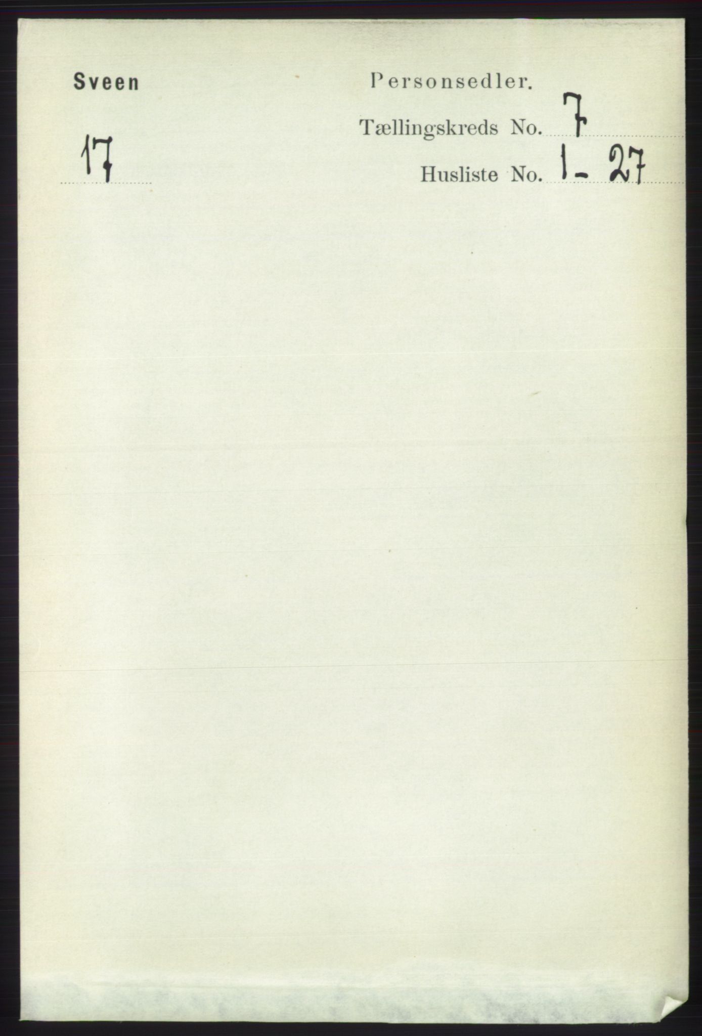 RA, 1891 census for 1216 Sveio, 1891, p. 1973