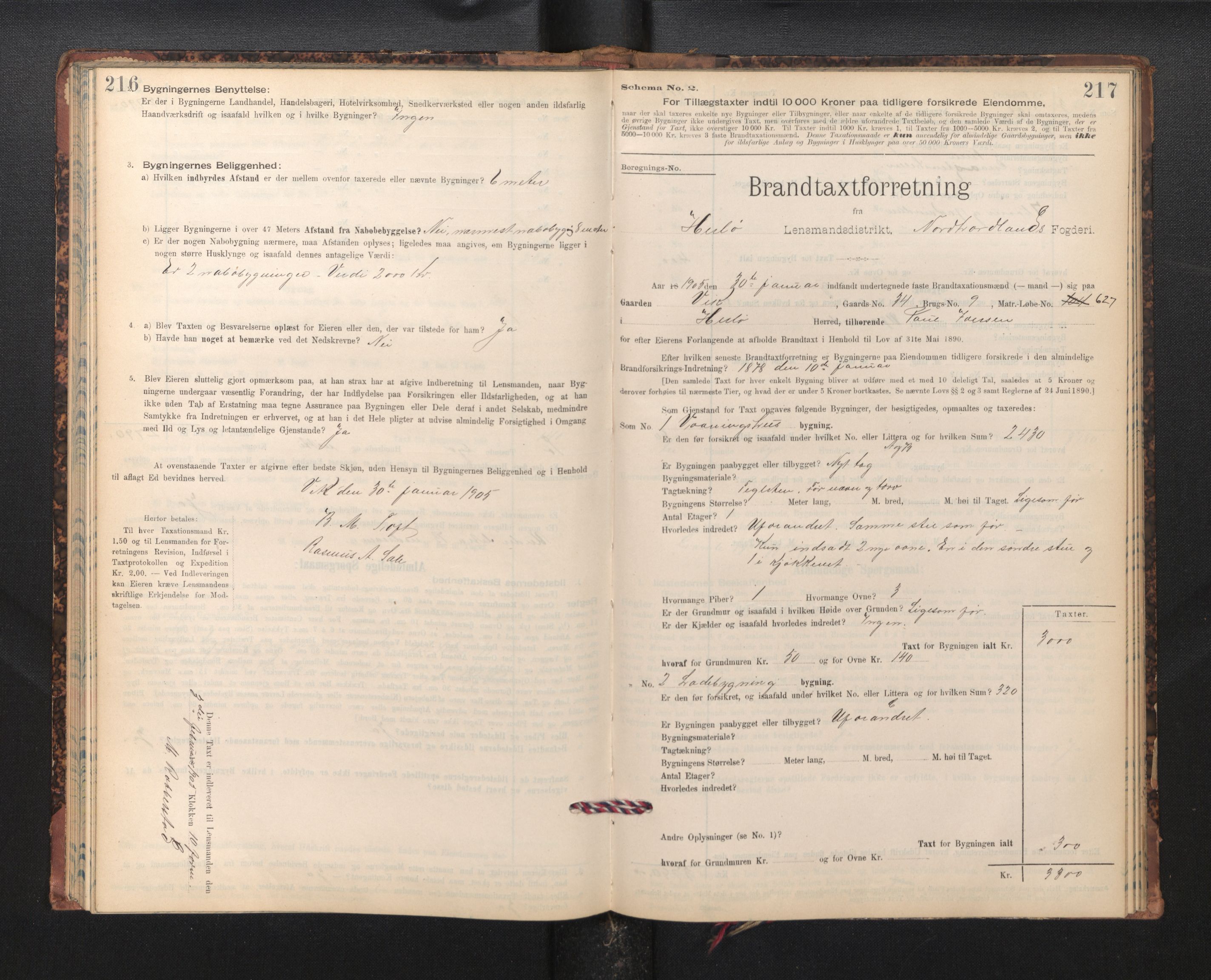 Lensmannen i Herdla, SAB/A-32901/0012/L0003:  Branntakstprotokoll skjematakst, 1897-1916, p. 216-217