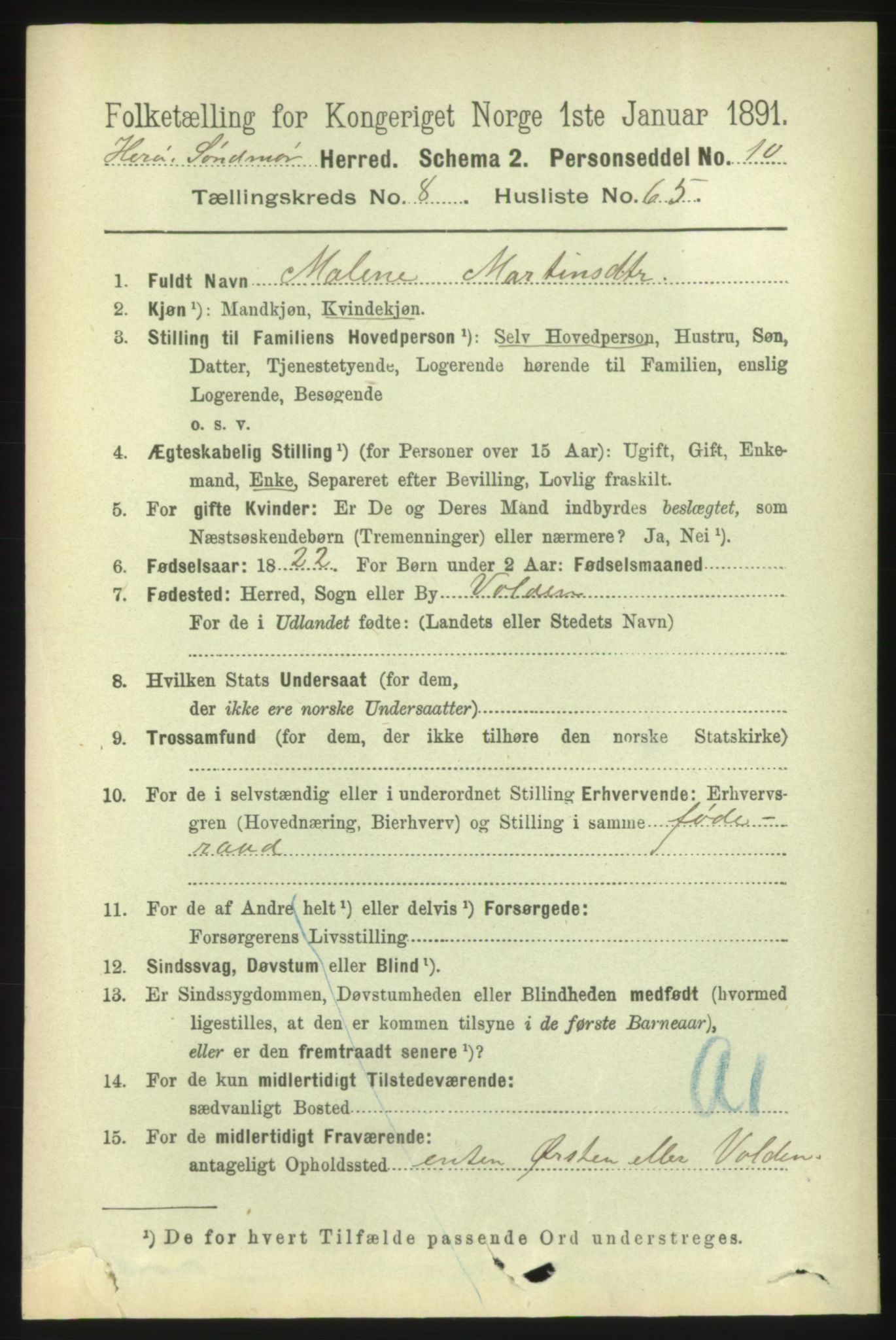 RA, 1891 census for 1515 Herøy, 1891, p. 3606