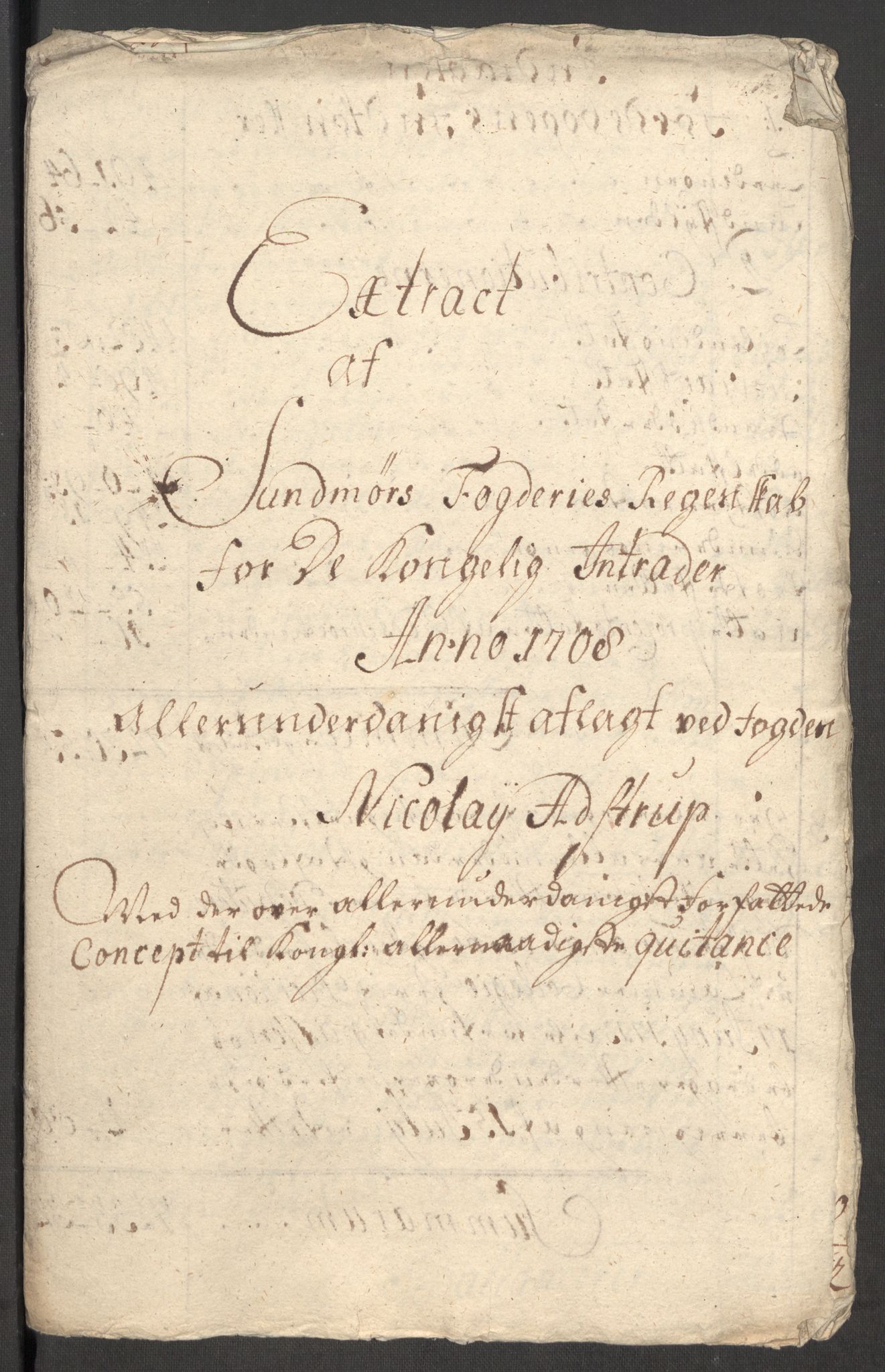 Rentekammeret inntil 1814, Reviderte regnskaper, Fogderegnskap, AV/RA-EA-4092/R54/L3562: Fogderegnskap Sunnmøre, 1708-1709, p. 12