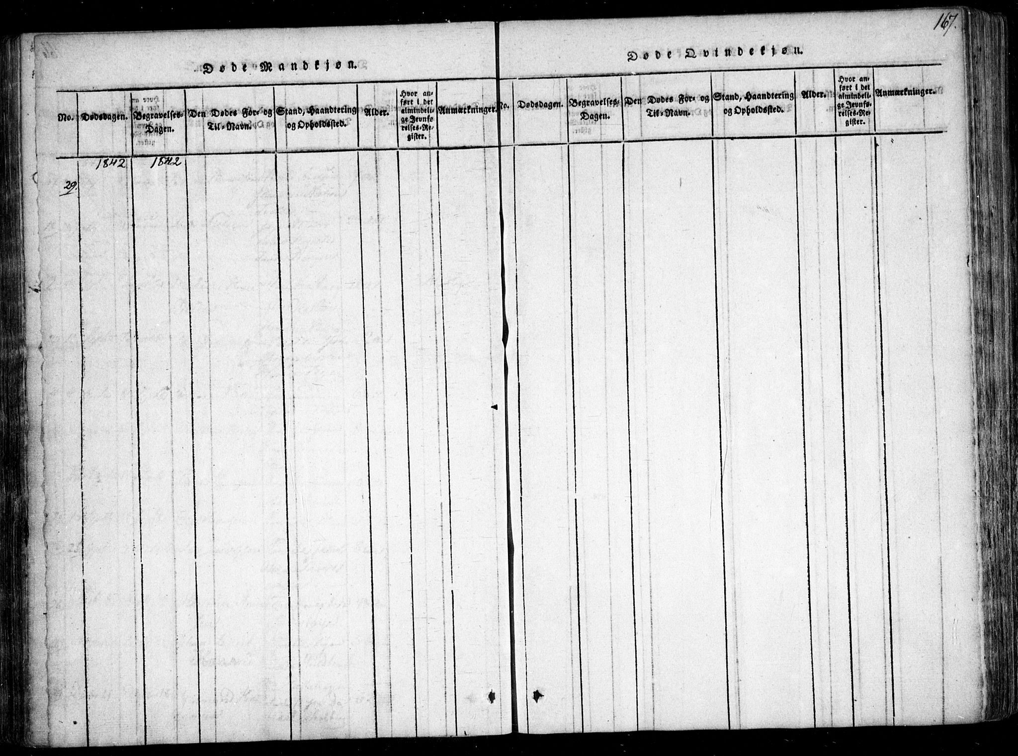 Fet prestekontor Kirkebøker, AV/SAO-A-10370a/F/Fa/L0008: Parish register (official) no. I 8, 1815-1842, p. 167