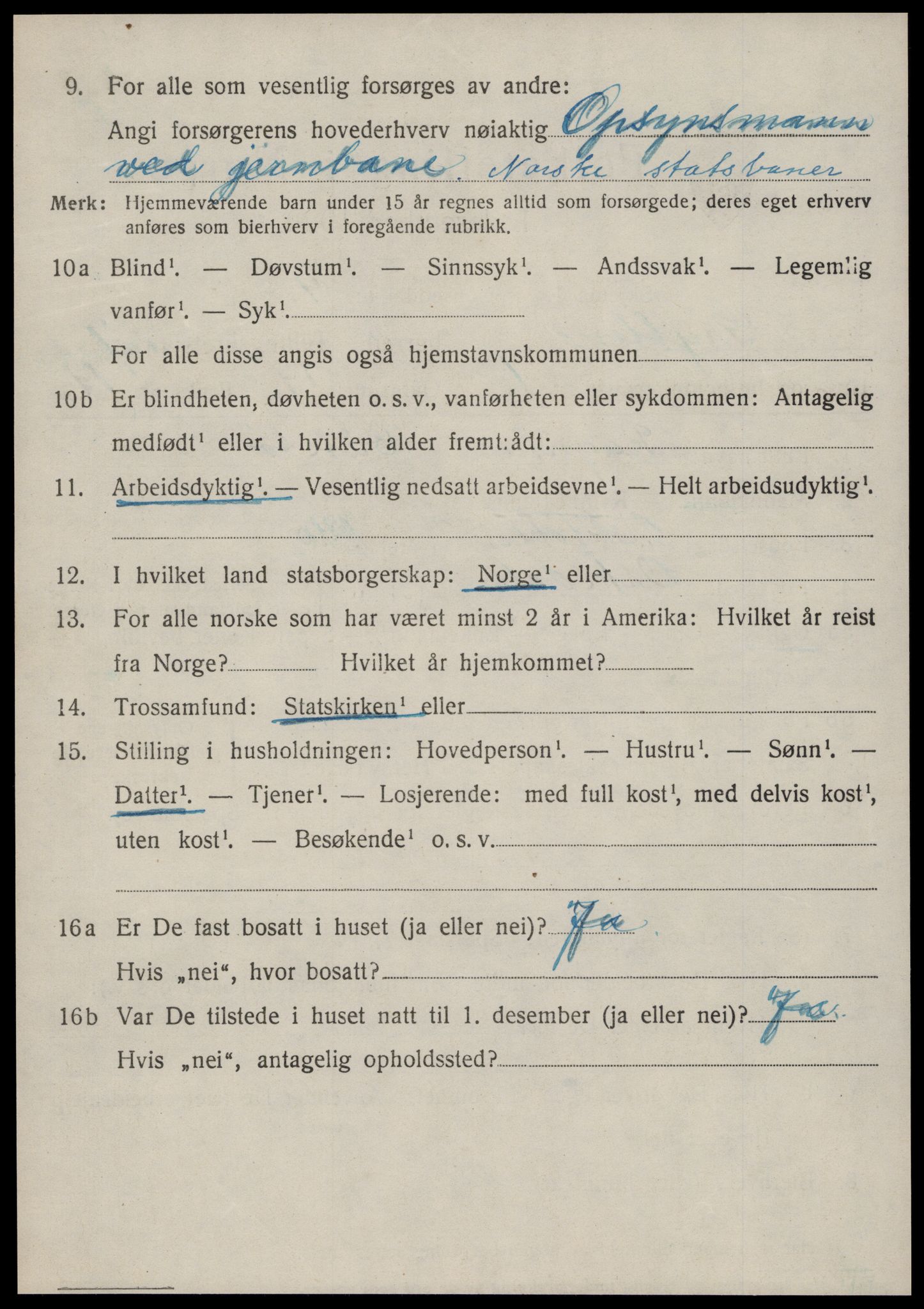 SAT, 1920 census for Grytten, 1920, p. 4841