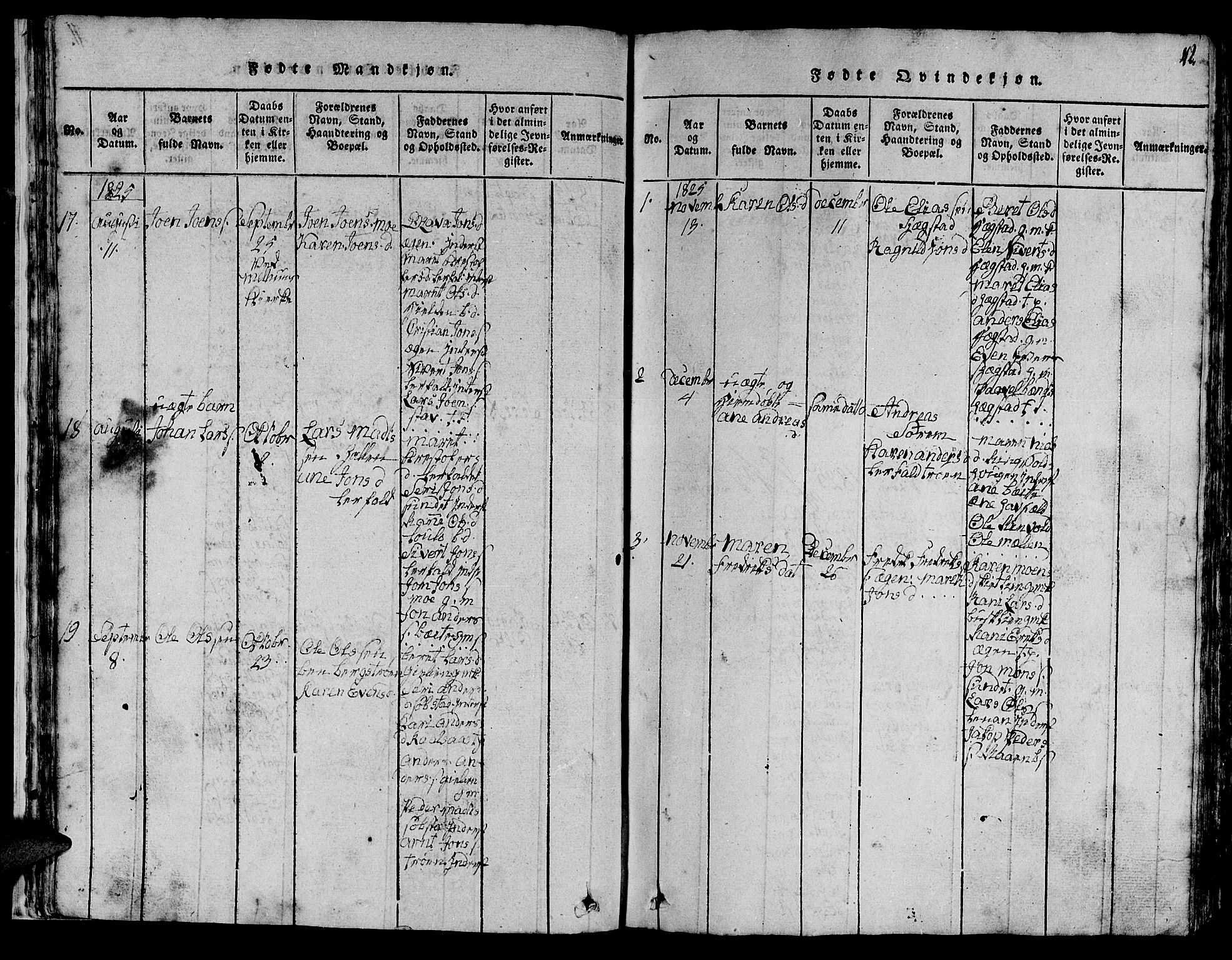 Ministerialprotokoller, klokkerbøker og fødselsregistre - Sør-Trøndelag, SAT/A-1456/613/L0393: Parish register (copy) no. 613C01, 1816-1886, p. 42